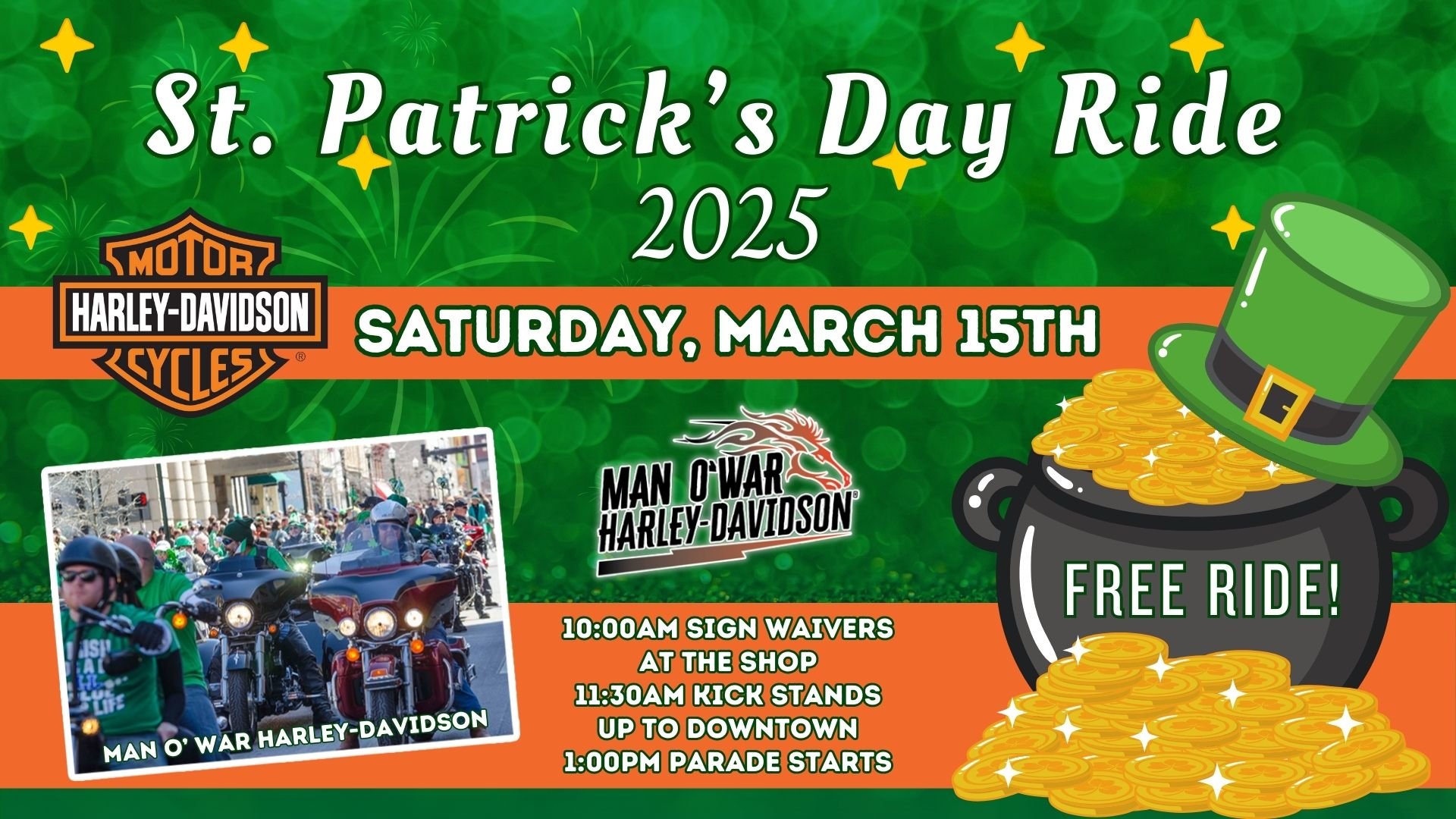 St. Patty's Day Parade Ride