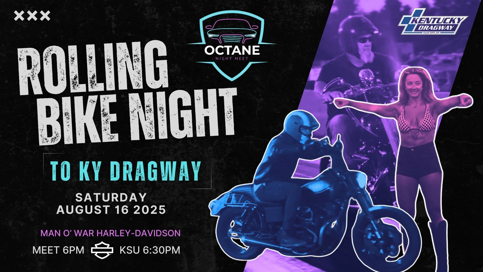 KY Dragway Rolling Bike Night