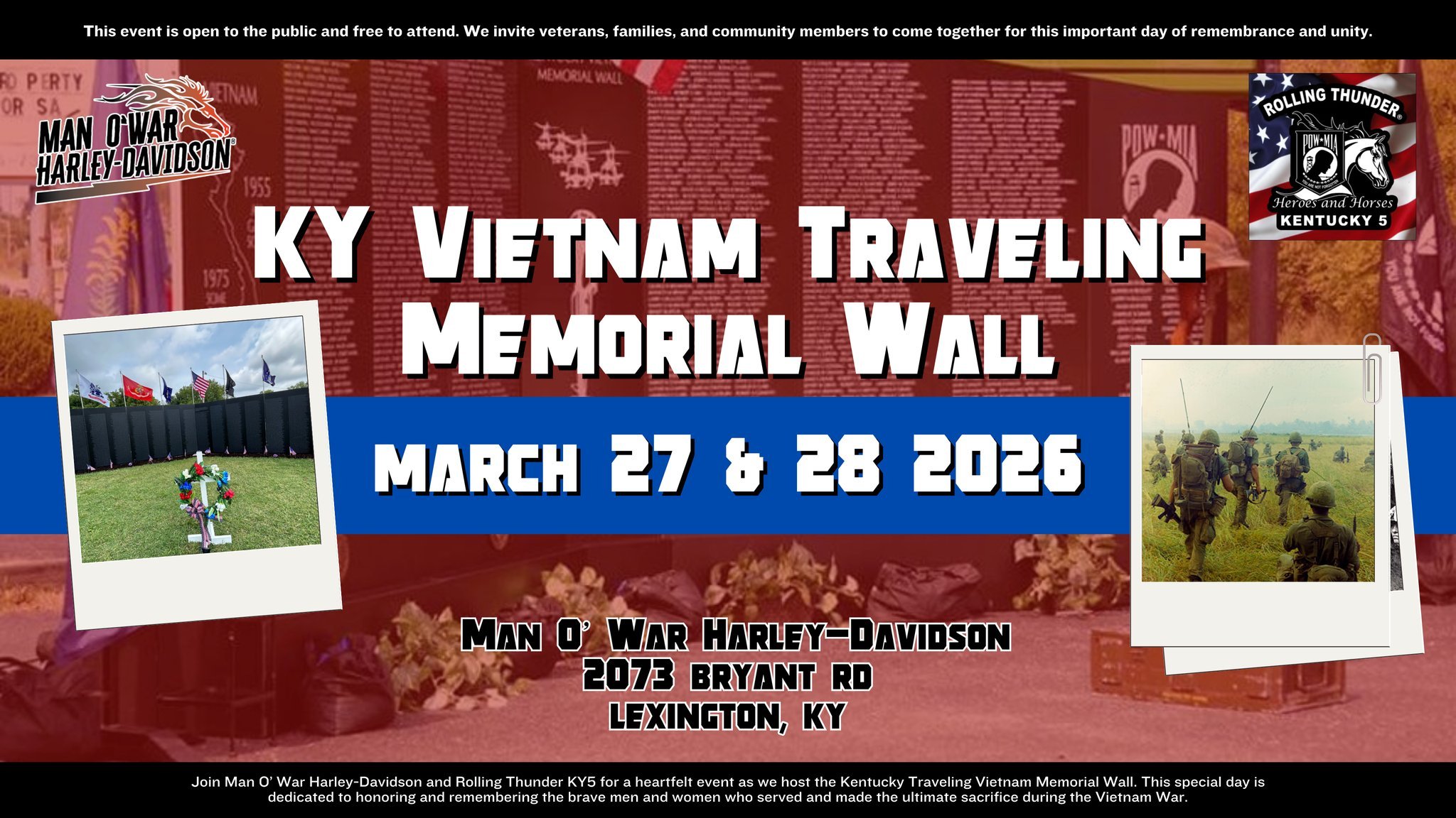 Traveling Kentucky Viet Nam Memorial Wall (Chapter Open Event)