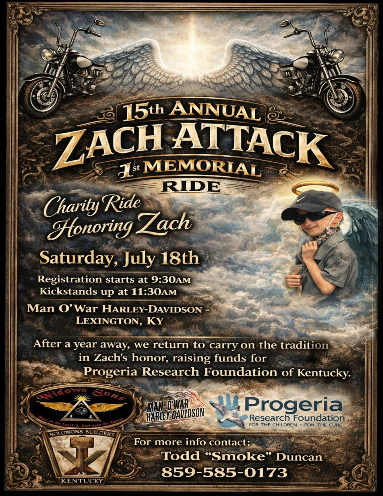 15th Annual Zach Attack Memorial Ride (Chapter Open Event)