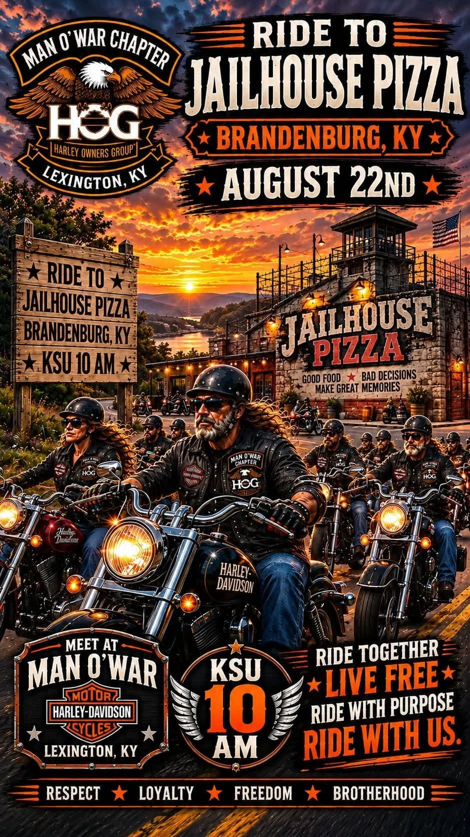 Ride to Jail House Pizza