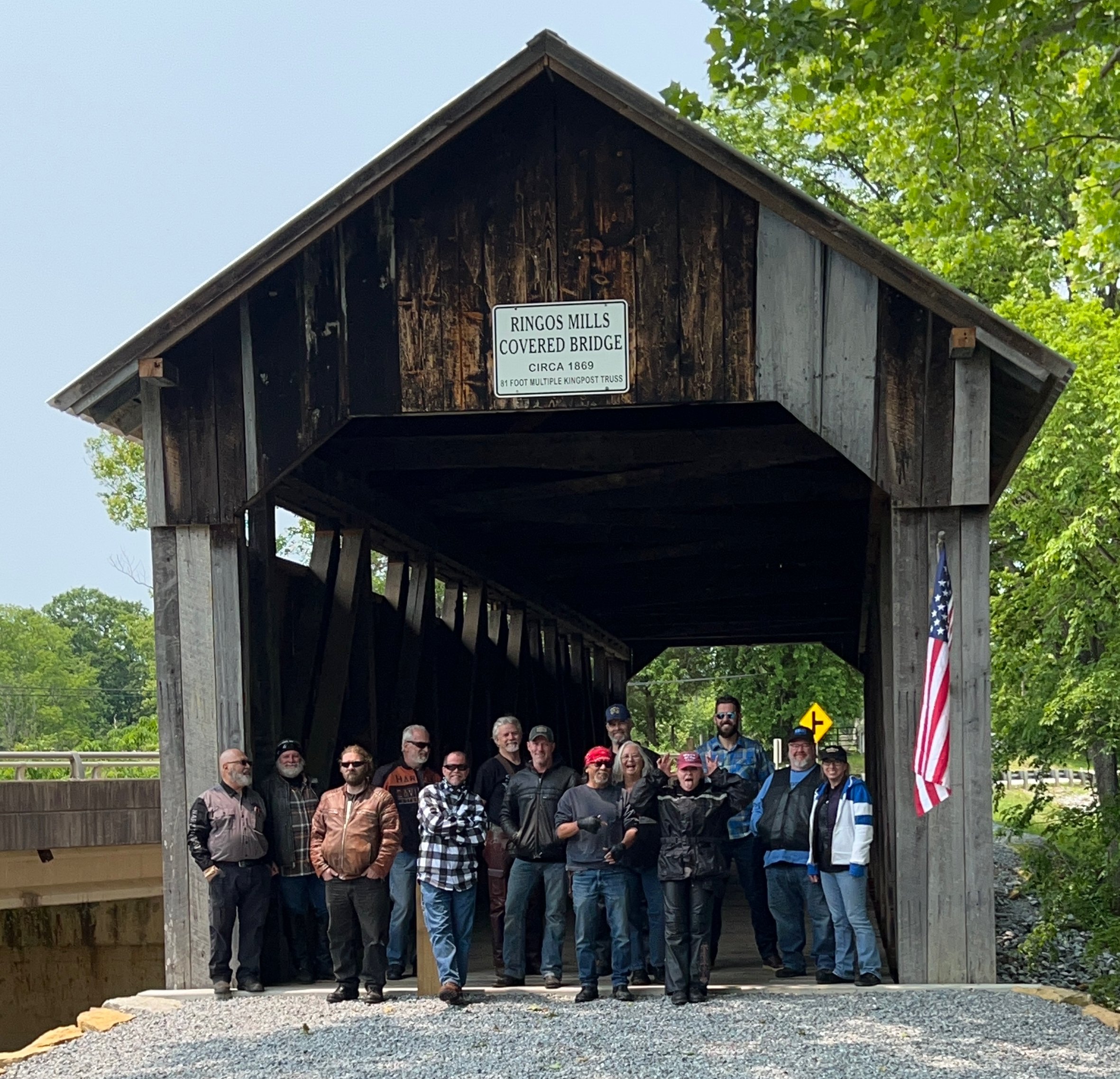 Bobby Daniels Memorial Covered Bridge Ride - Ringo's Mill Covered Bridge
