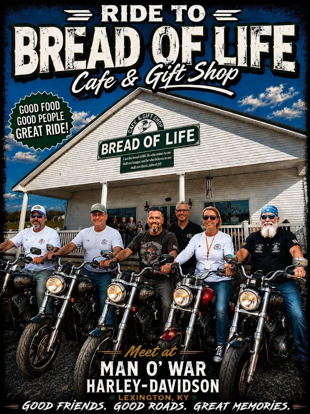 Ride to the Bread of Life Cafe