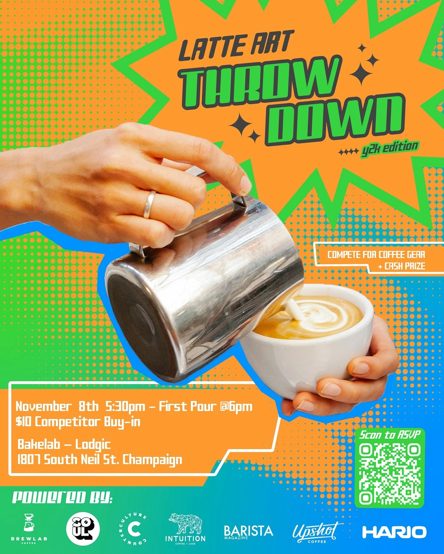 LATTE ART THROWDOWN IV ⚡️💿

The battle of the pours is back &mdash; and this time, we&rsquo;re rewinding to the Y2K era. Neon lights, retro chaos, and milk so silky it might just break the internet. The steam rises, the shots pull, and only the smoo