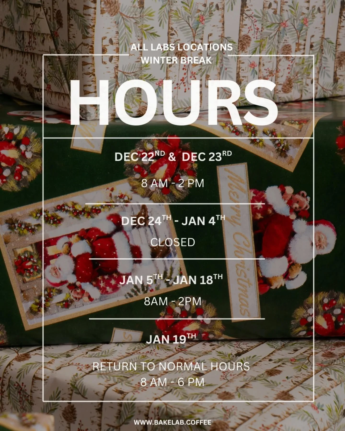 taking some time off to spend the holidays with loved ones <3 see you after our break!

p.s.  you have 5 more days to stop by before we close up til January ❄️

.

.

.
#coffee #cafe #latte