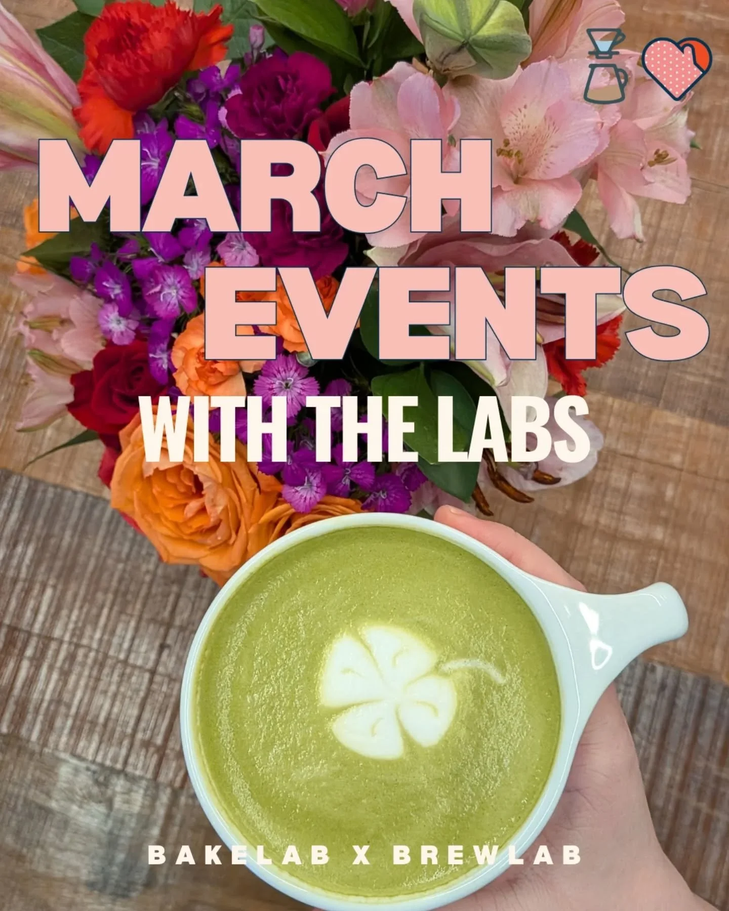 MARCH EVENTS LINE-UP 

Some good things are coming... and some yummy things... and some fun things! Remember to grab your Matcha Madness punch card tomorrow and go check out the link in bio to find tickets for our latte art class! 

.

.

.
#cafe #ca
