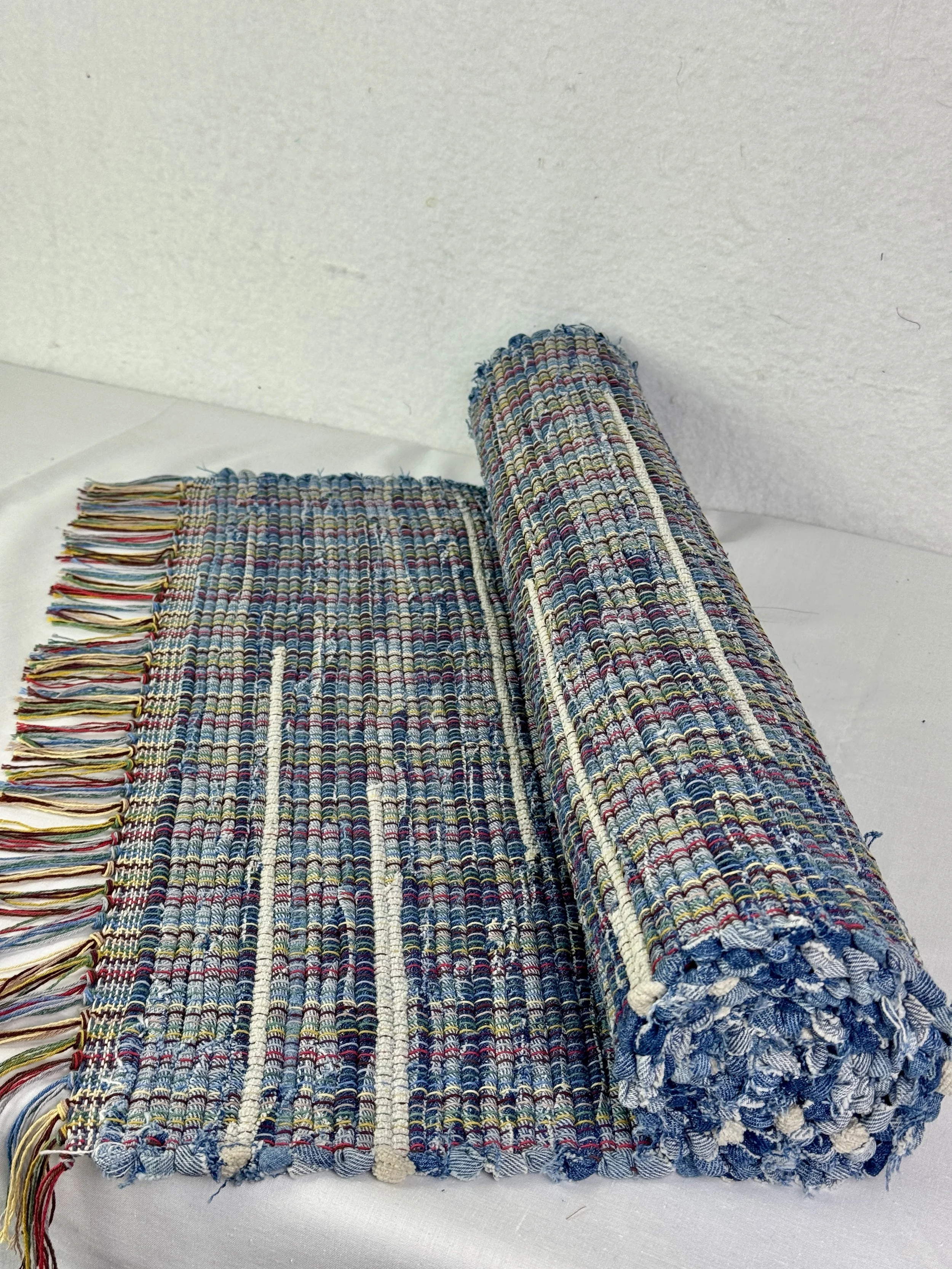 Denim w/ White Accents 25 x 82