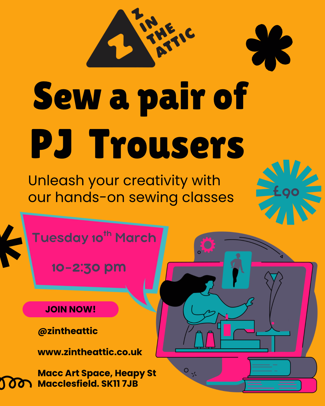 Sew Cosy: Pyjama Bottoms for Beginners