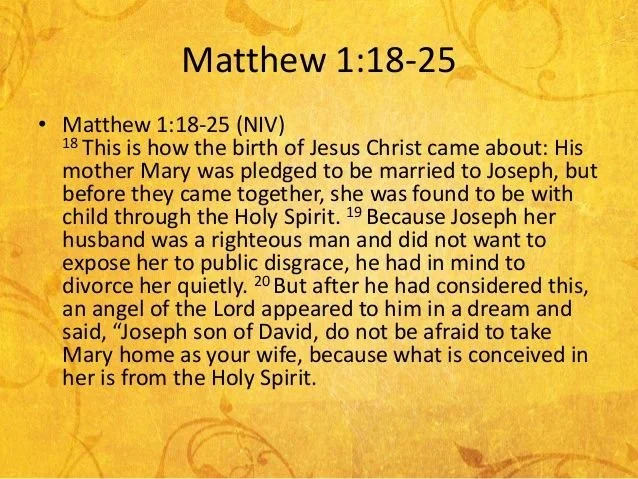 The Forgotten Hero of Christmas - Matthew 1:18-25 - Rev Earl Adams - December 21, 2025