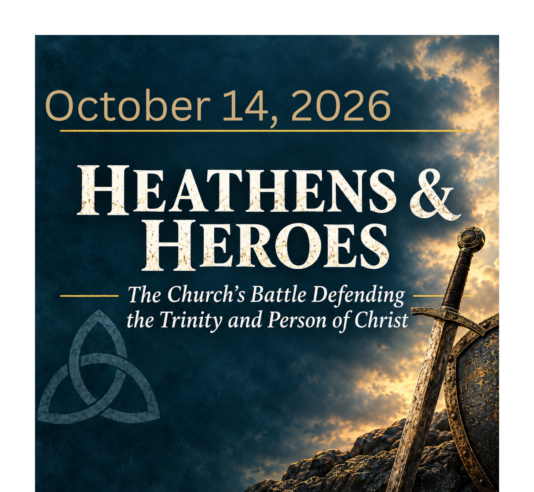 October 14, 2026 - Heathens &amp; Heroes - The Church’s Battle Defending the Trinity and Person of Christ