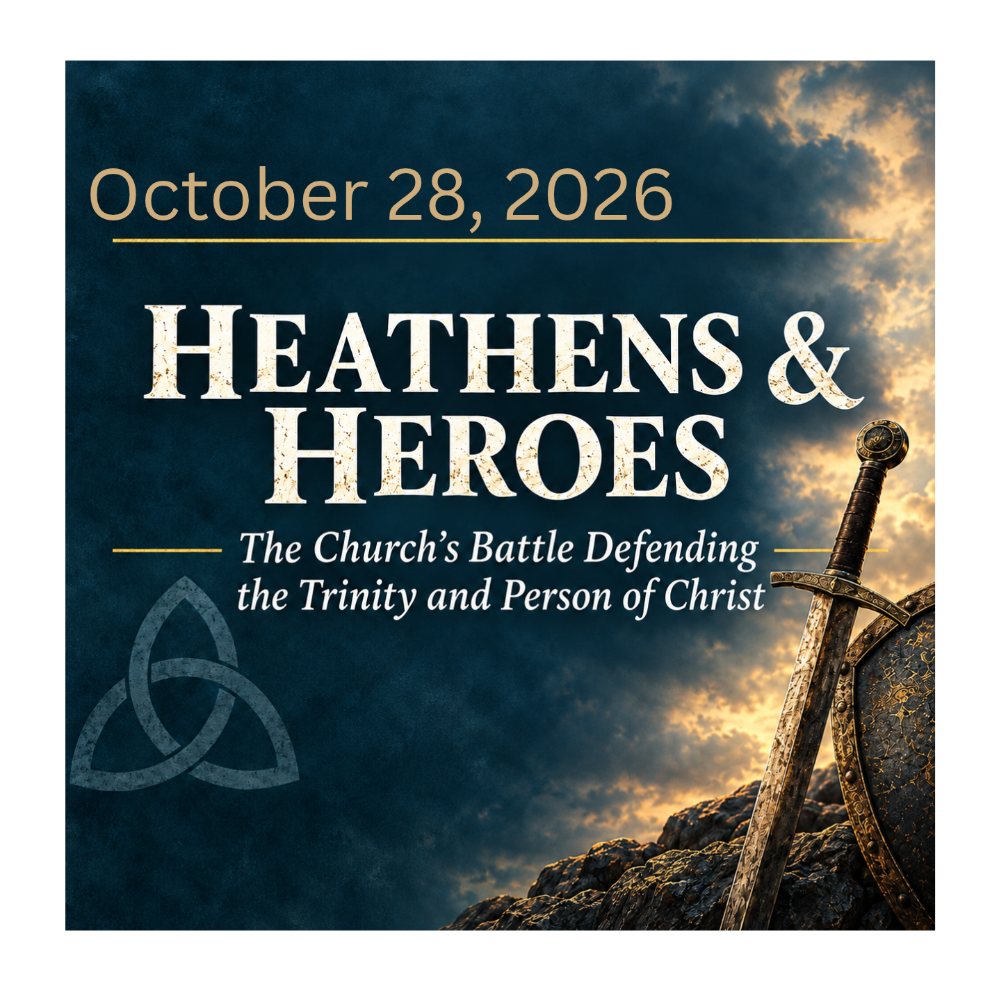 October 28, 2026 - Heathens &amp; Heroes - The Church’s Battle Defending the Trinity and Person of Christ