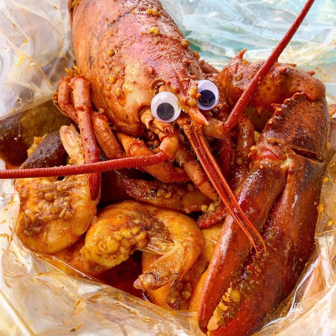 Maine Lobster lost in the trifecta sauce
.
.
#tucsonfoodie #tastingtucson #yelptucson #tucsonmunchies #thisistucson #angrycrab #foodblogger #lobster #shrimp #seafood #seafoodboil #googlyeyes #iphonephotography