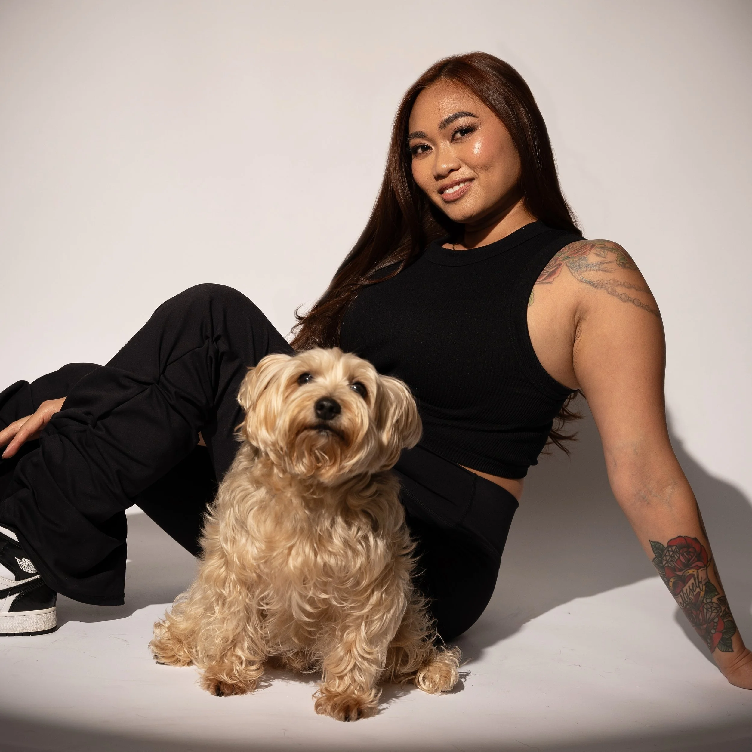 When you&rsquo;re always a prop, but can finally be front and center 💅🏼 

📸 @krisnoff @angelinaaa.nu 
💋 HMUA @crystalciara.mua 
📍studio @thelaboratory.sd 

#yorkie #yorkiesofinstagram