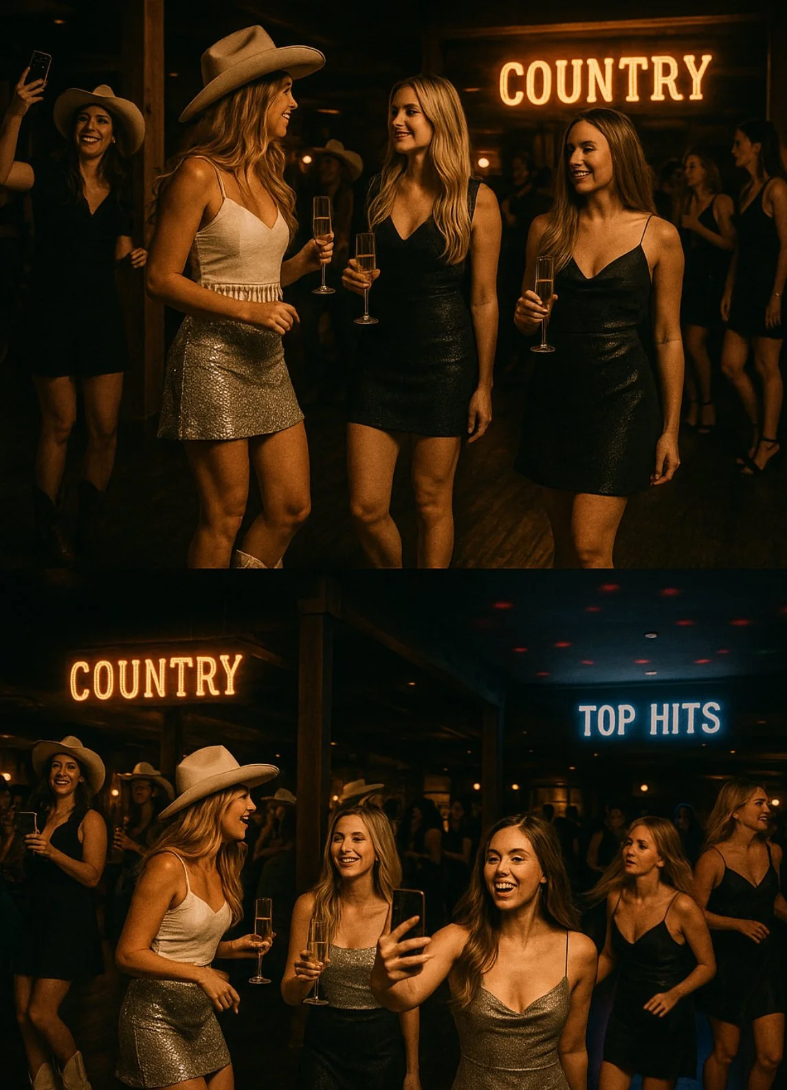 line dancing country music party nye event
