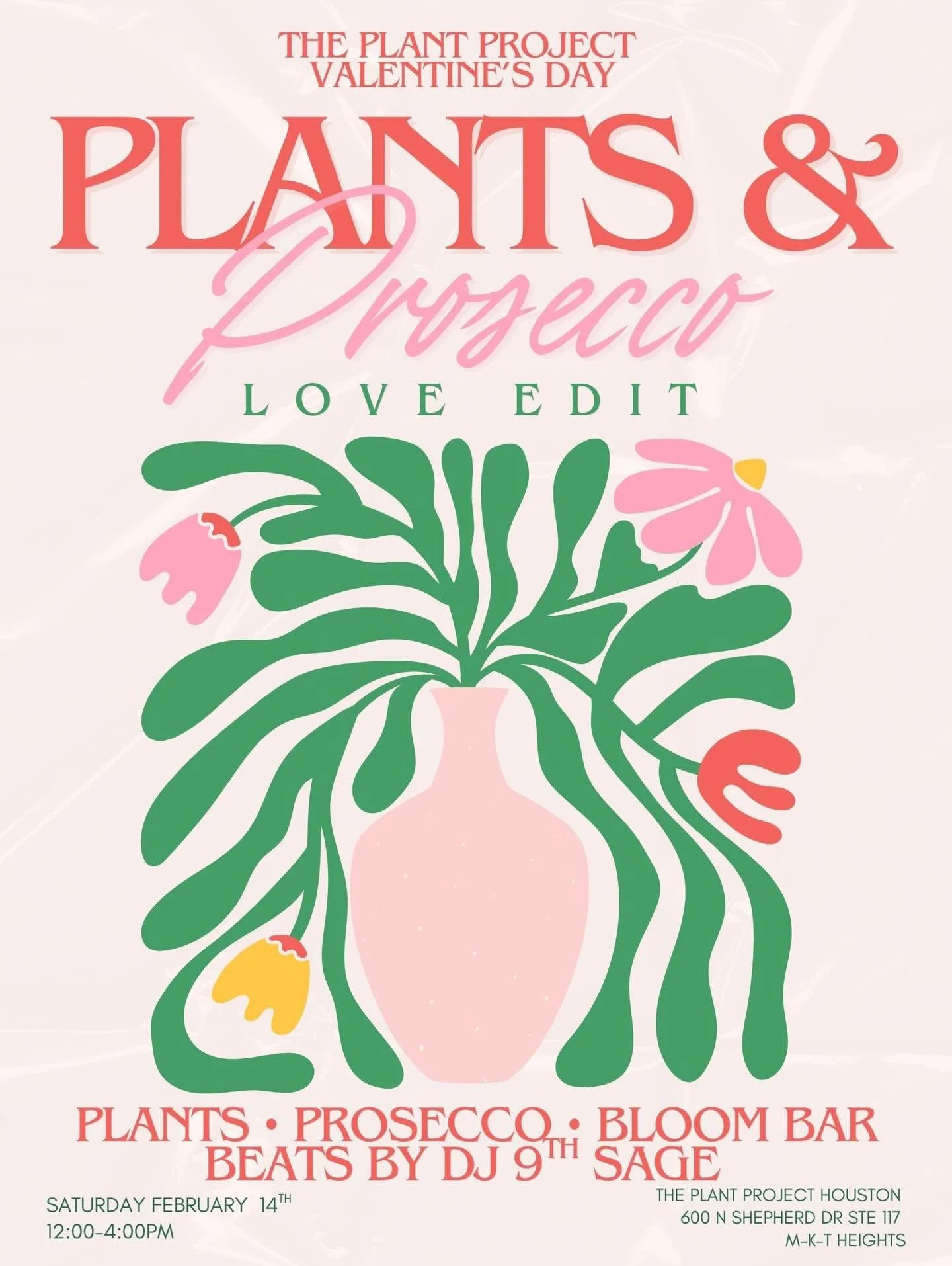 #BenitoBowl on Sunday
Plants &amp; Prosecco: LOVE EDIT on Saturday&hellip;.sounds like the perfect full week. 

Ready for another round HOUSTON, TX LOVERS EDITION!!!???

You have loved on our Plants &amp; Prosecco&trade;️with The Plant Project from t