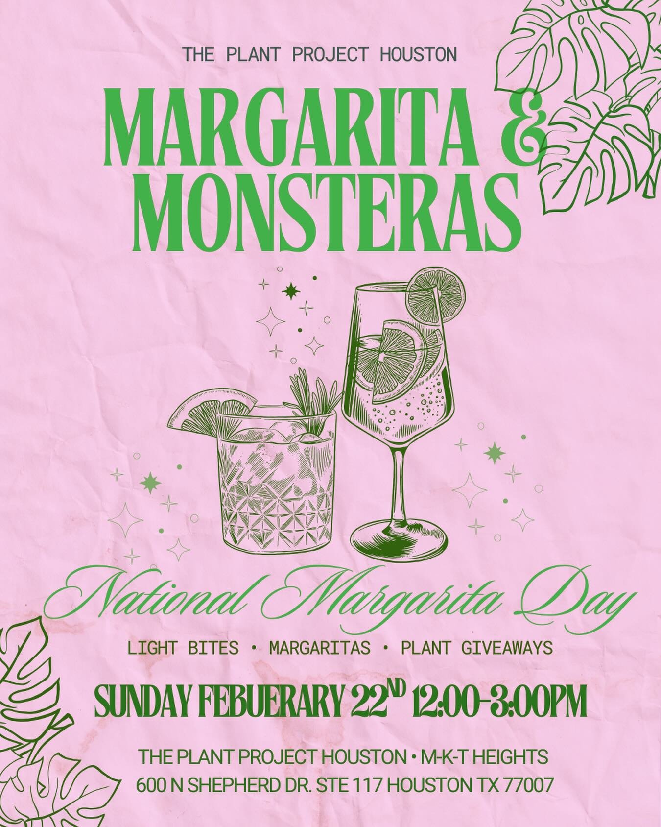 We are celebrating #NationalMargaritaDay in style&hellip;PLANT STYLE that is! 

Sip refreshing complimentary margaritas while shopping in your very own Tropical Oasis/Jungle. 

We&rsquo;re excited to celebrate the beauty of community, the joy of plan