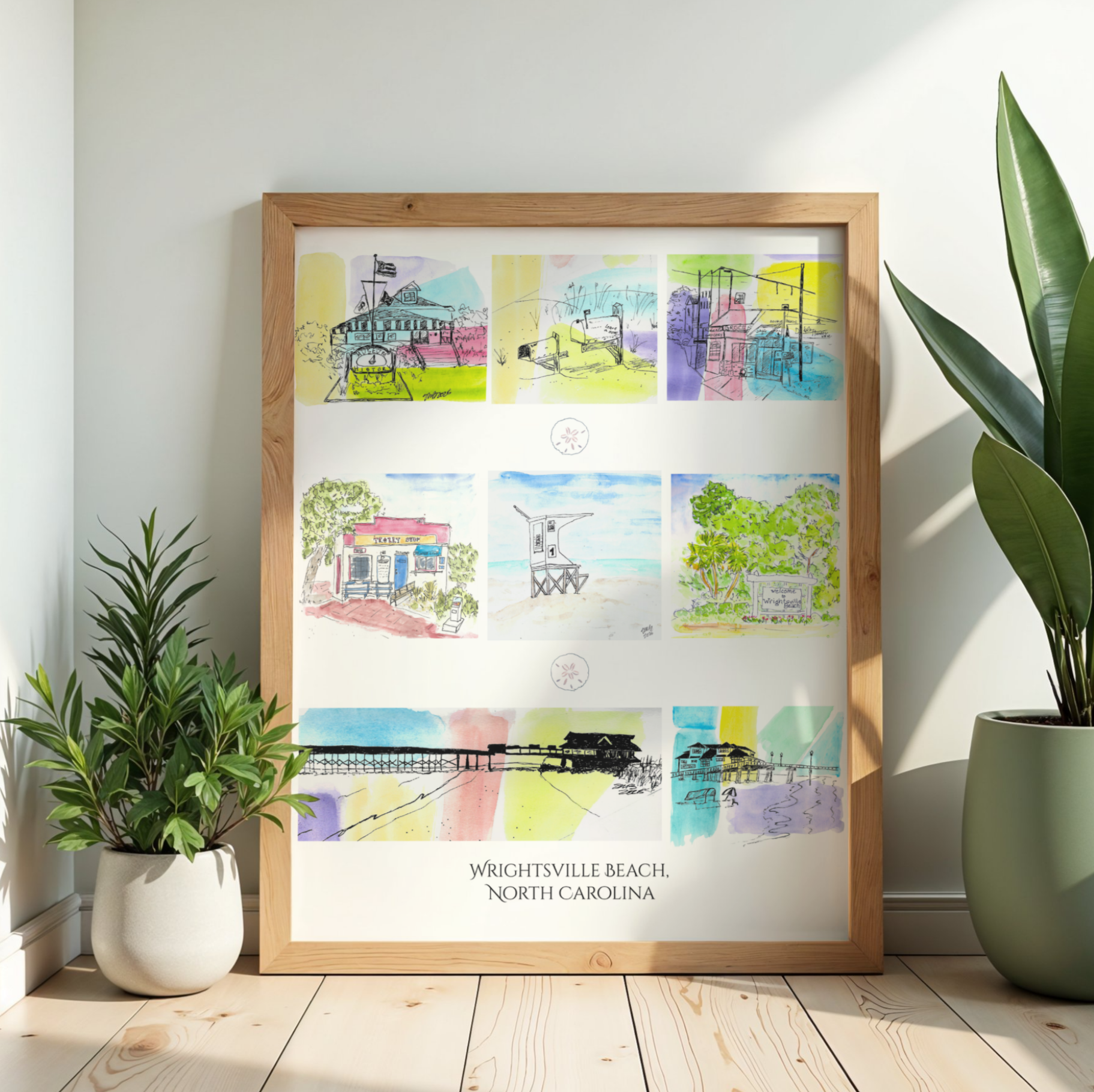 Wrightsville Beach Giclée Art Print - Wilmington NC