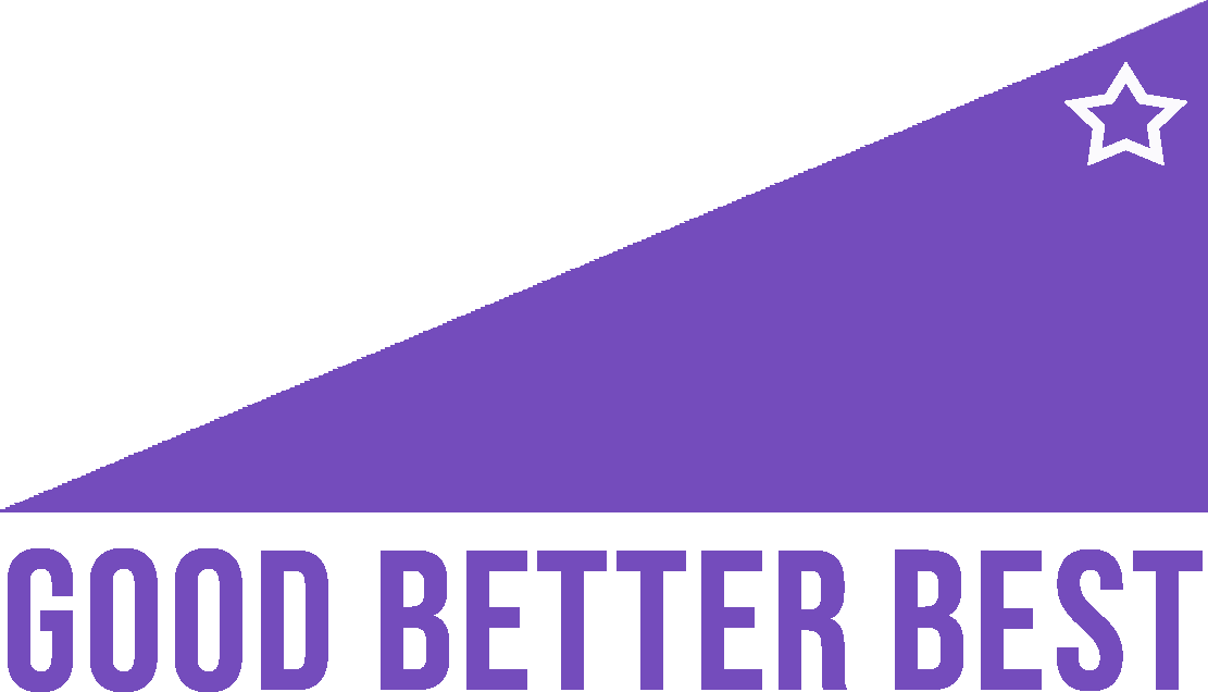 Good Better Best Sign