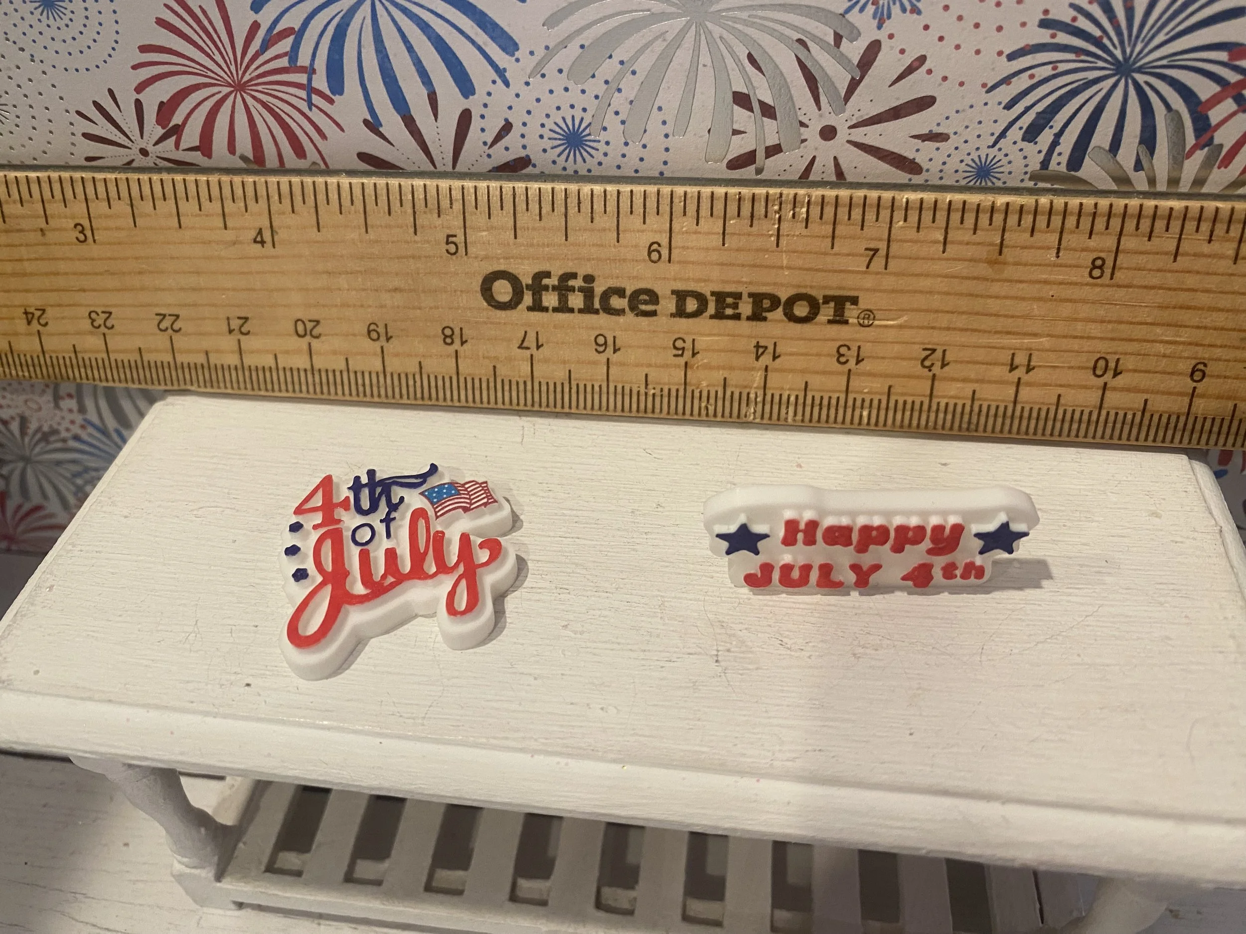 Miniature Fourth of July Word Art, 1:12