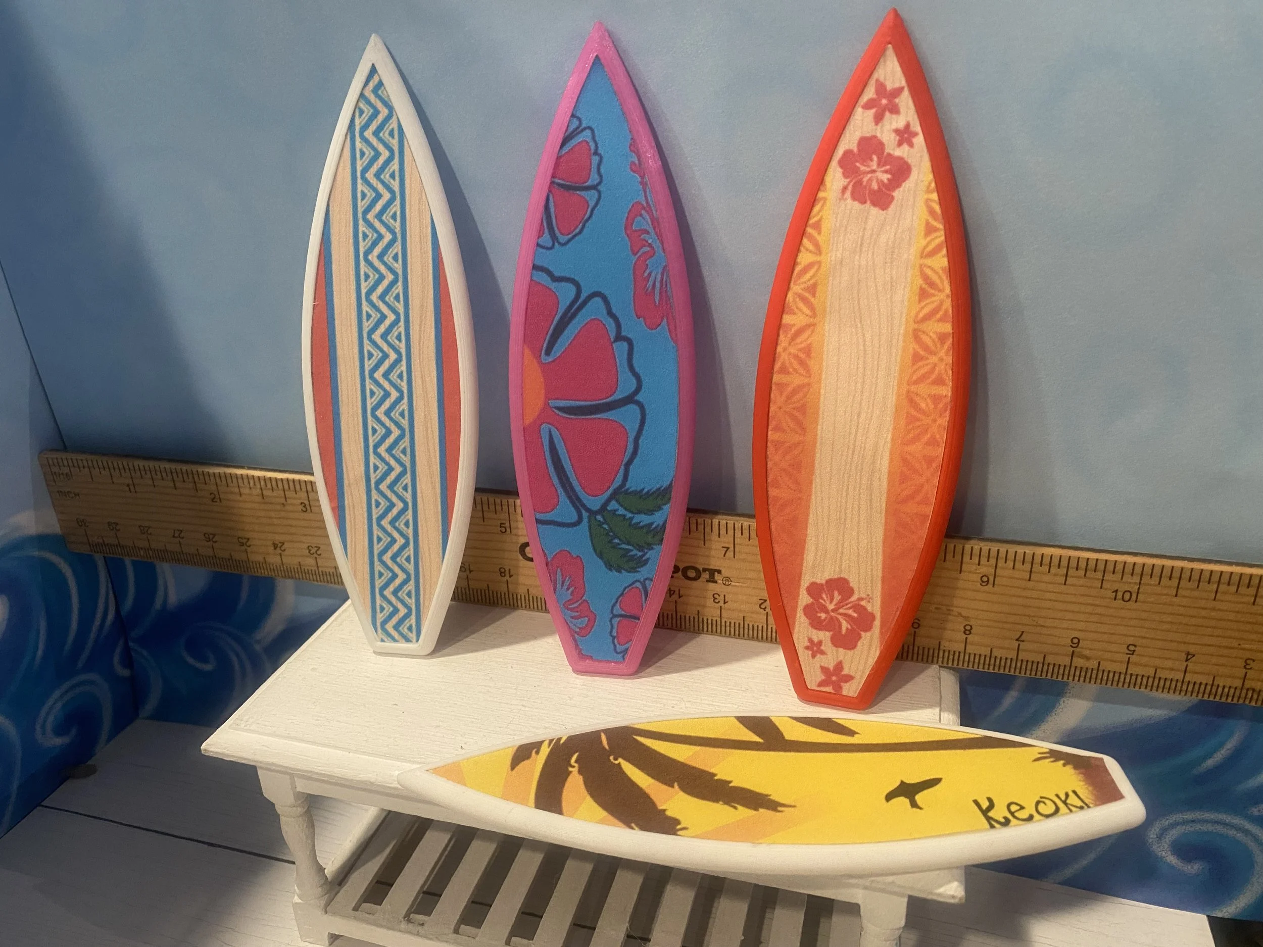 Miniature Surfboards, 1:12
