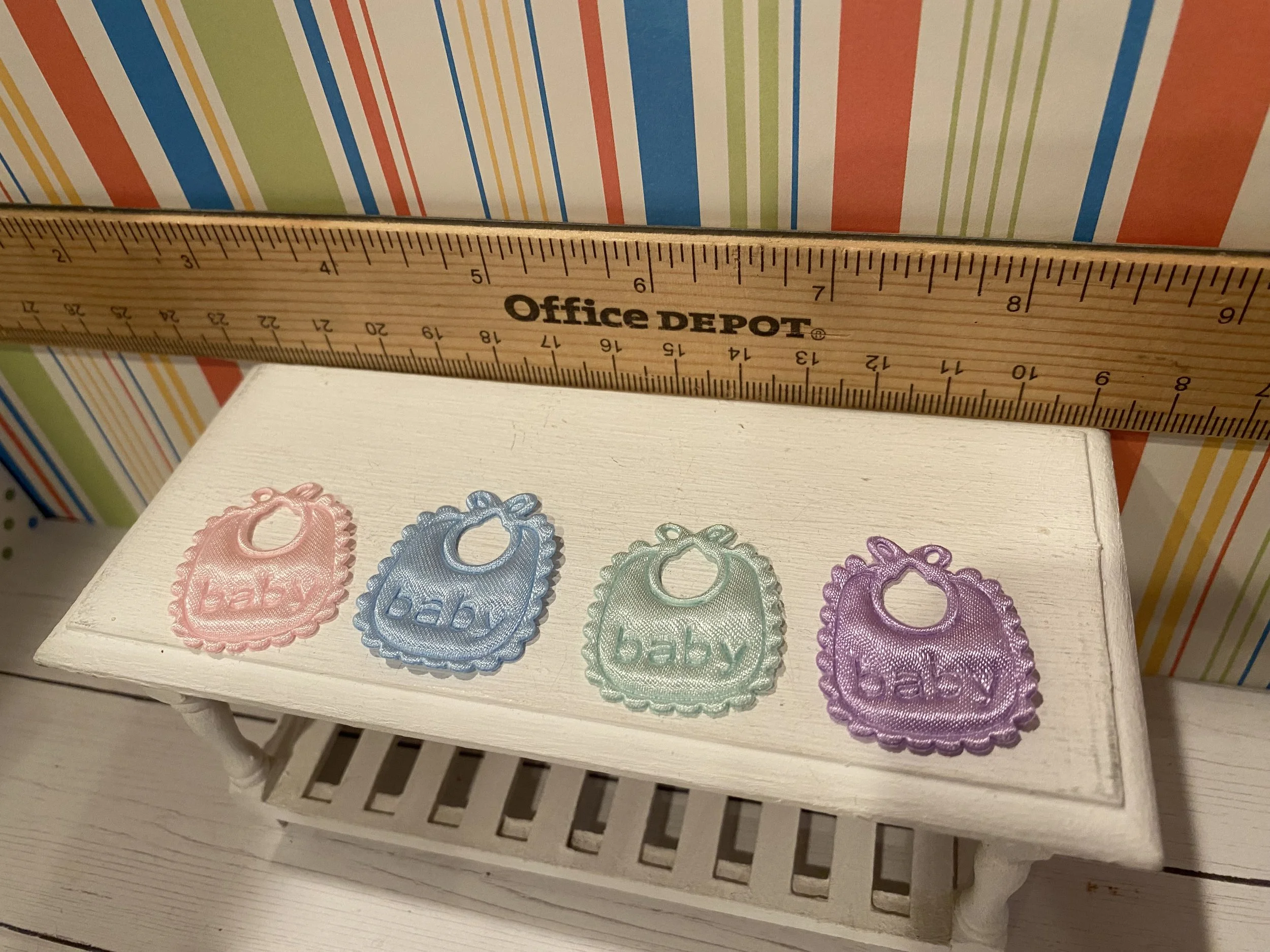 Miniature Baby Bibs, 1:12
