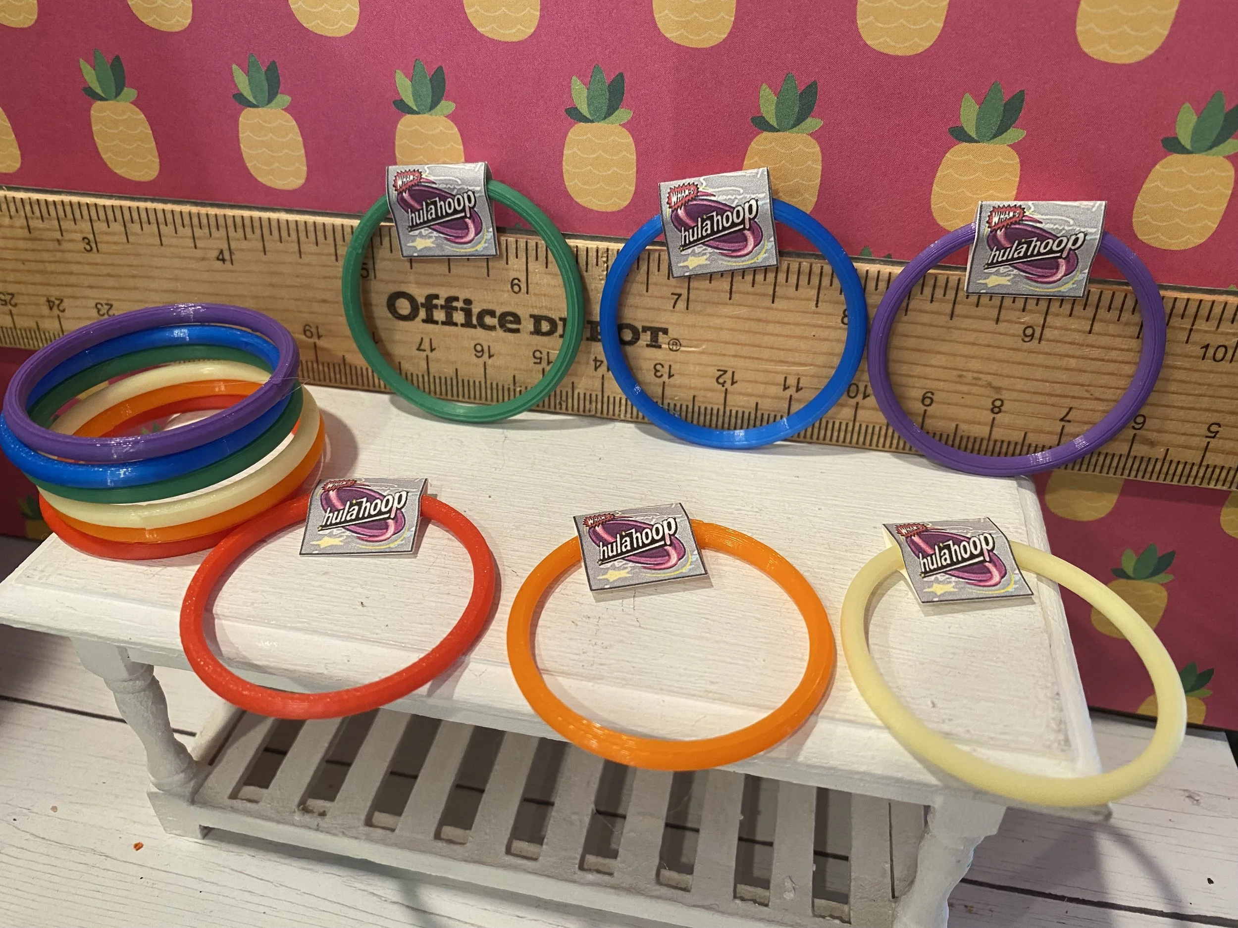 Miniature Hula Hoops, 1:12