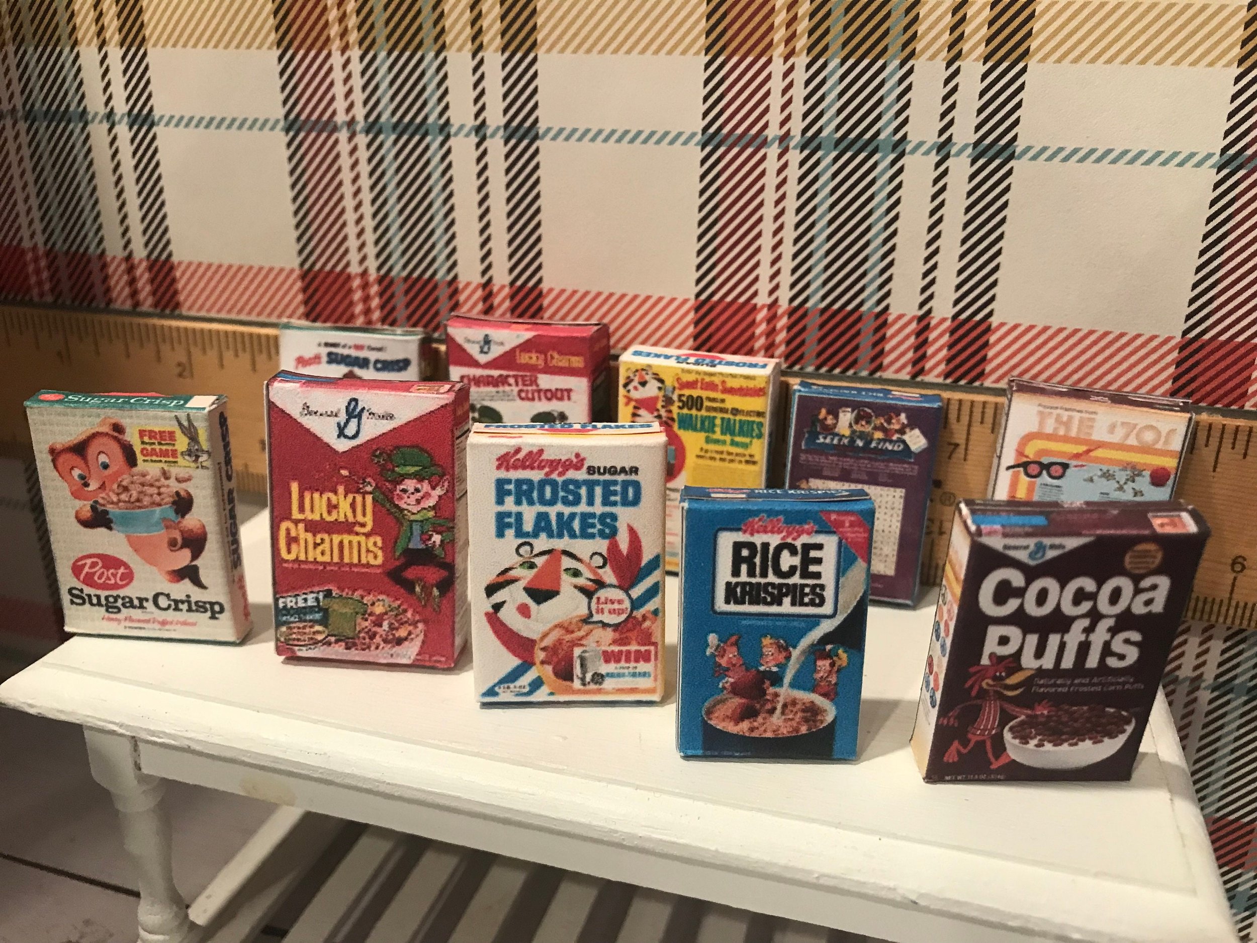 Miniature Classic Character Cereal Boxes, 1:12