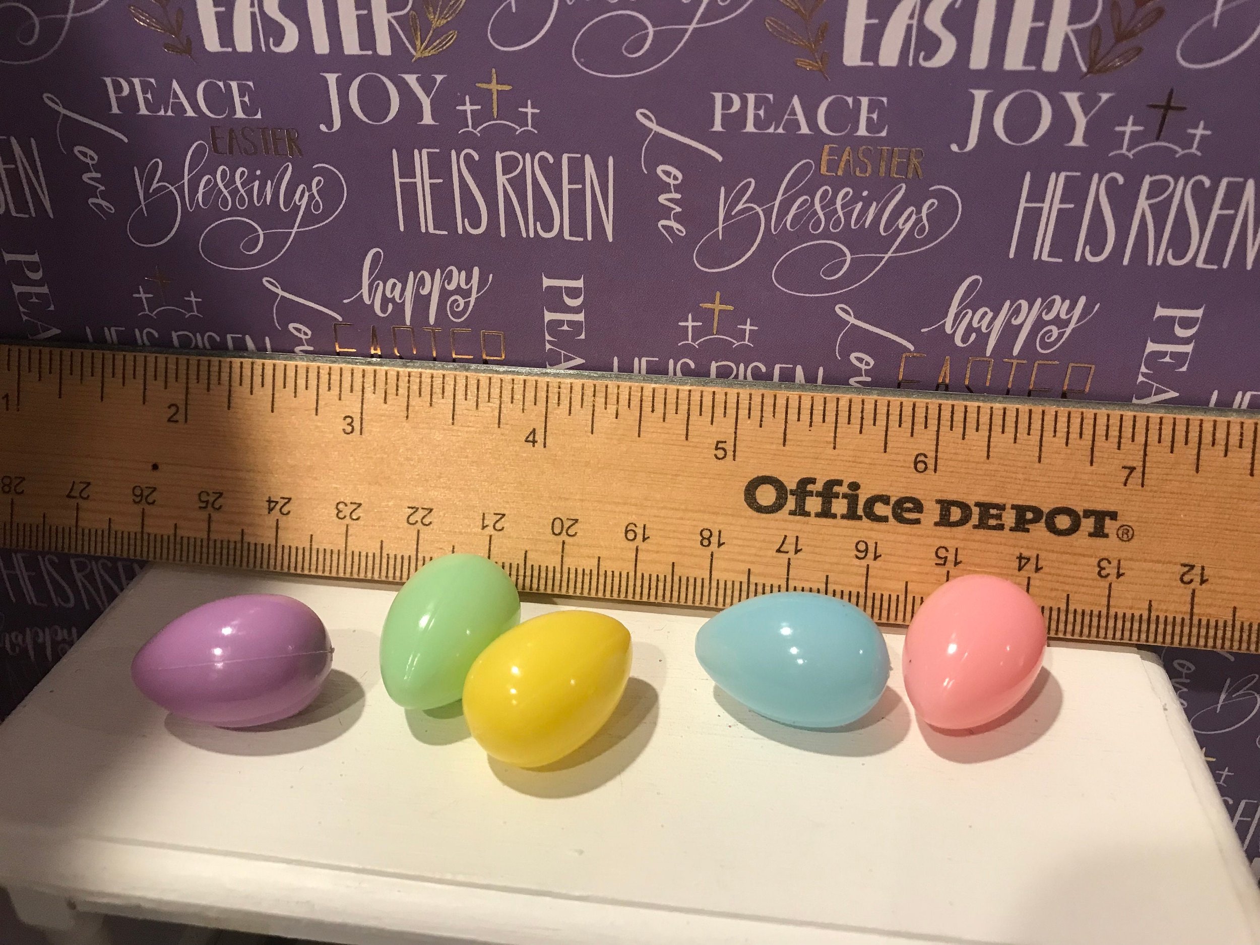 Miniature Religious Dishware, Easter Eggs 1:12