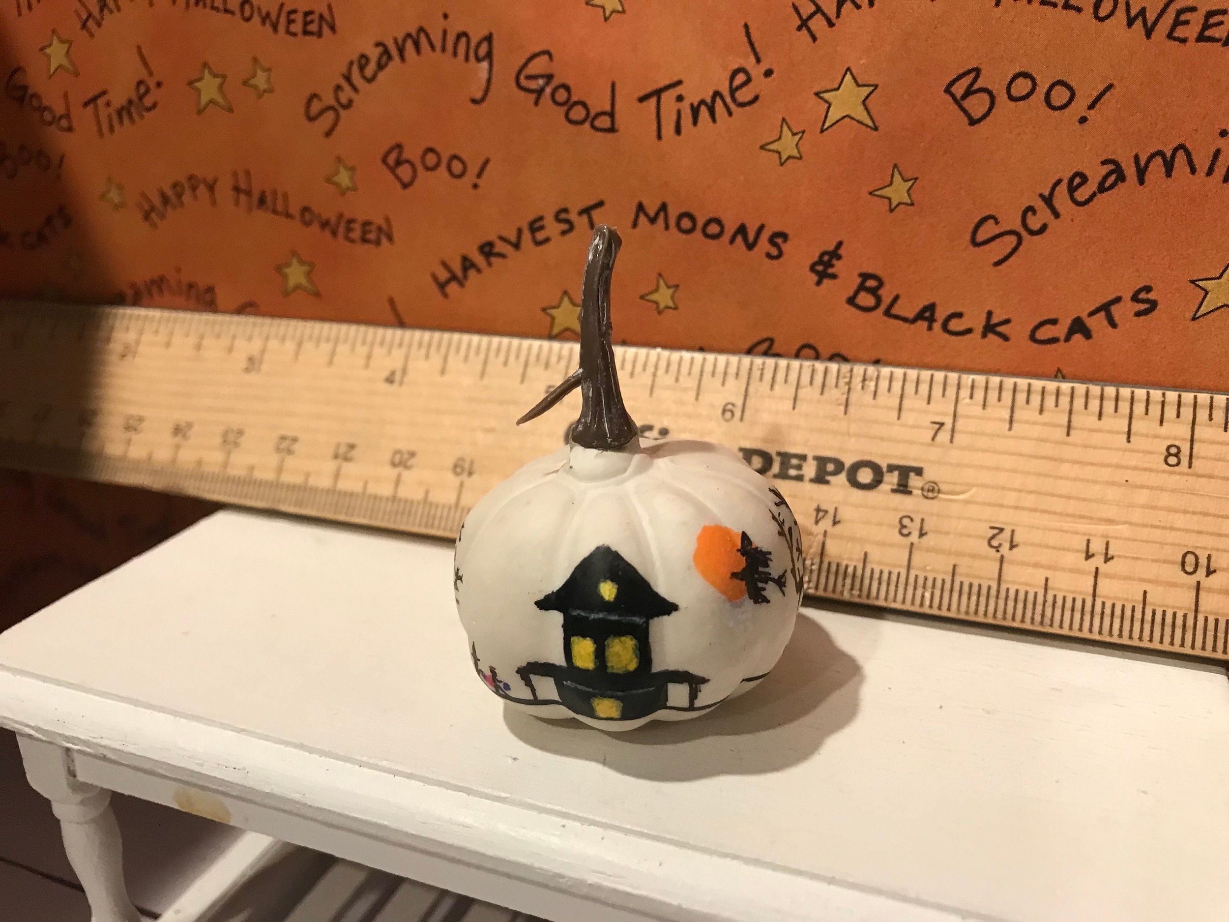 Designer Painted Pumpkins, Storybook Pumpkins, 1:12