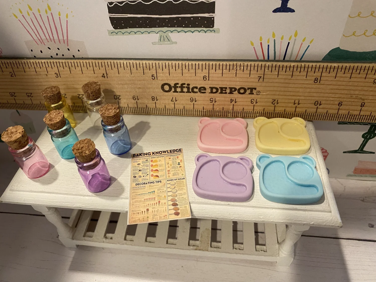 Set De 12 Galletas En Miniatura Y Bandeja Para Horno | Escala 1/12 Para Casa De Muñecas | Accesorios De Cocina, Metal Y Arcilla | Regalo Para Coleccionistas