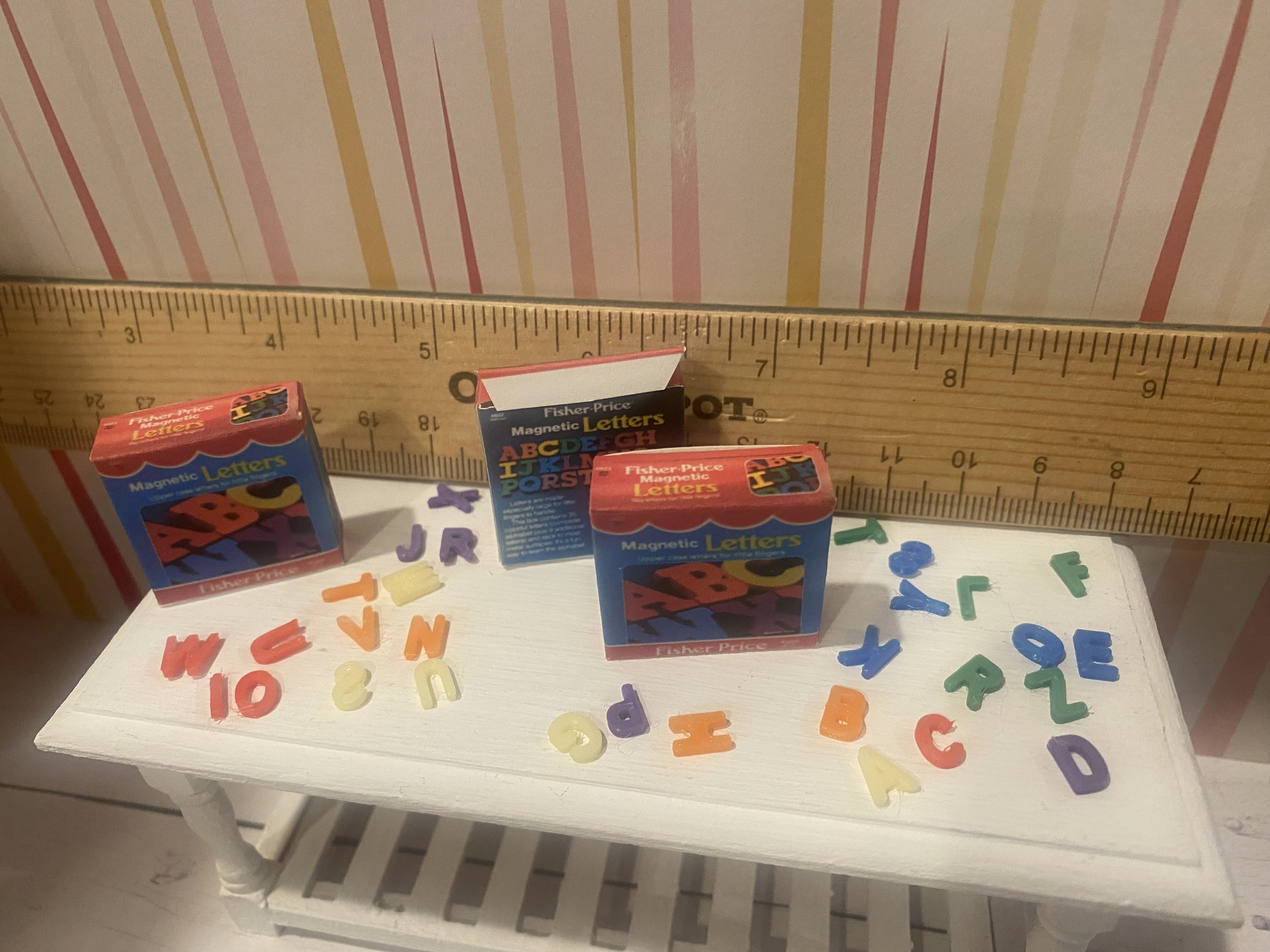 Miniature Box of Alphabet Letters-26, 1:12