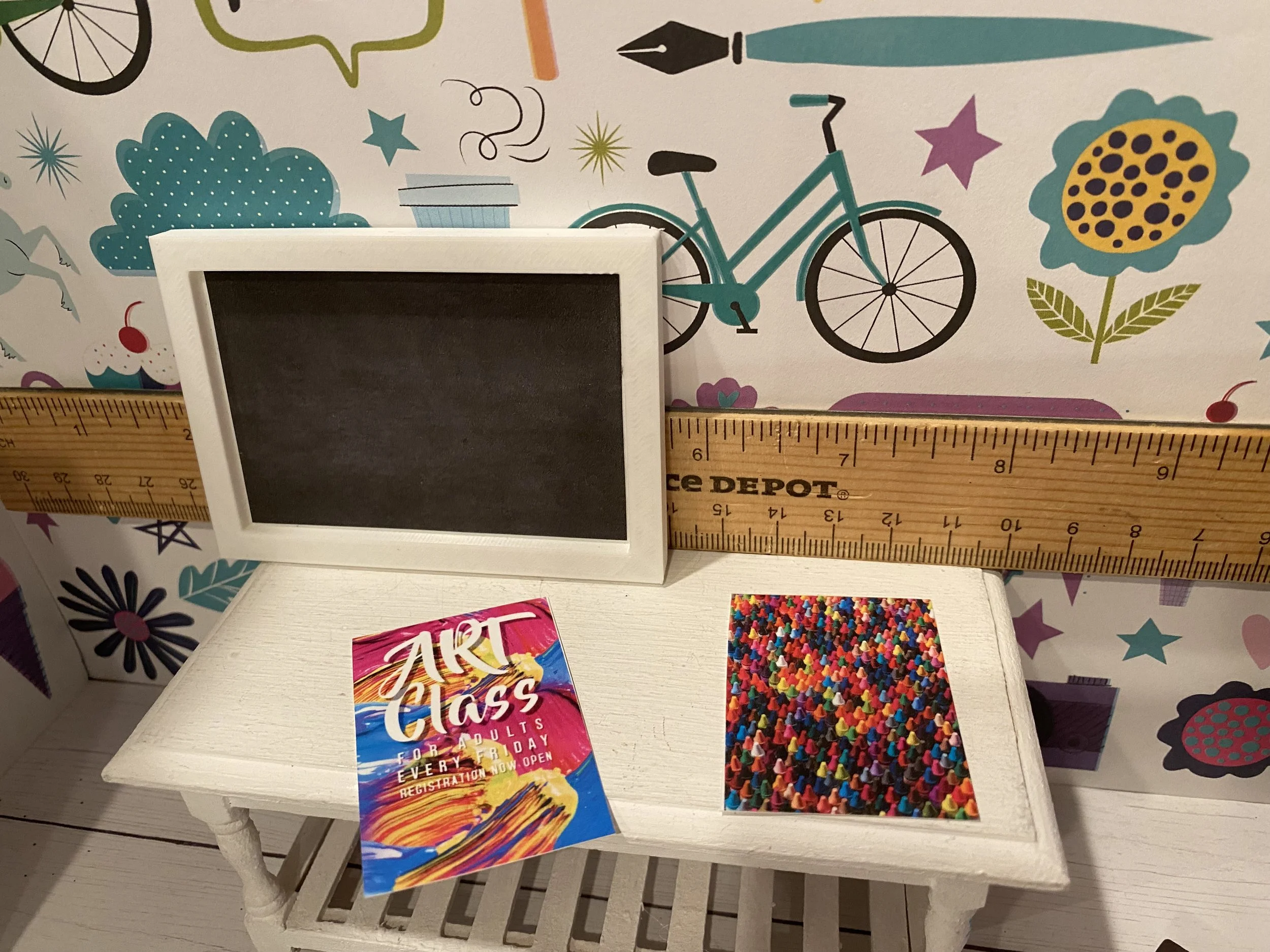 Miniature Chalkboard, Art Posters, 1:12