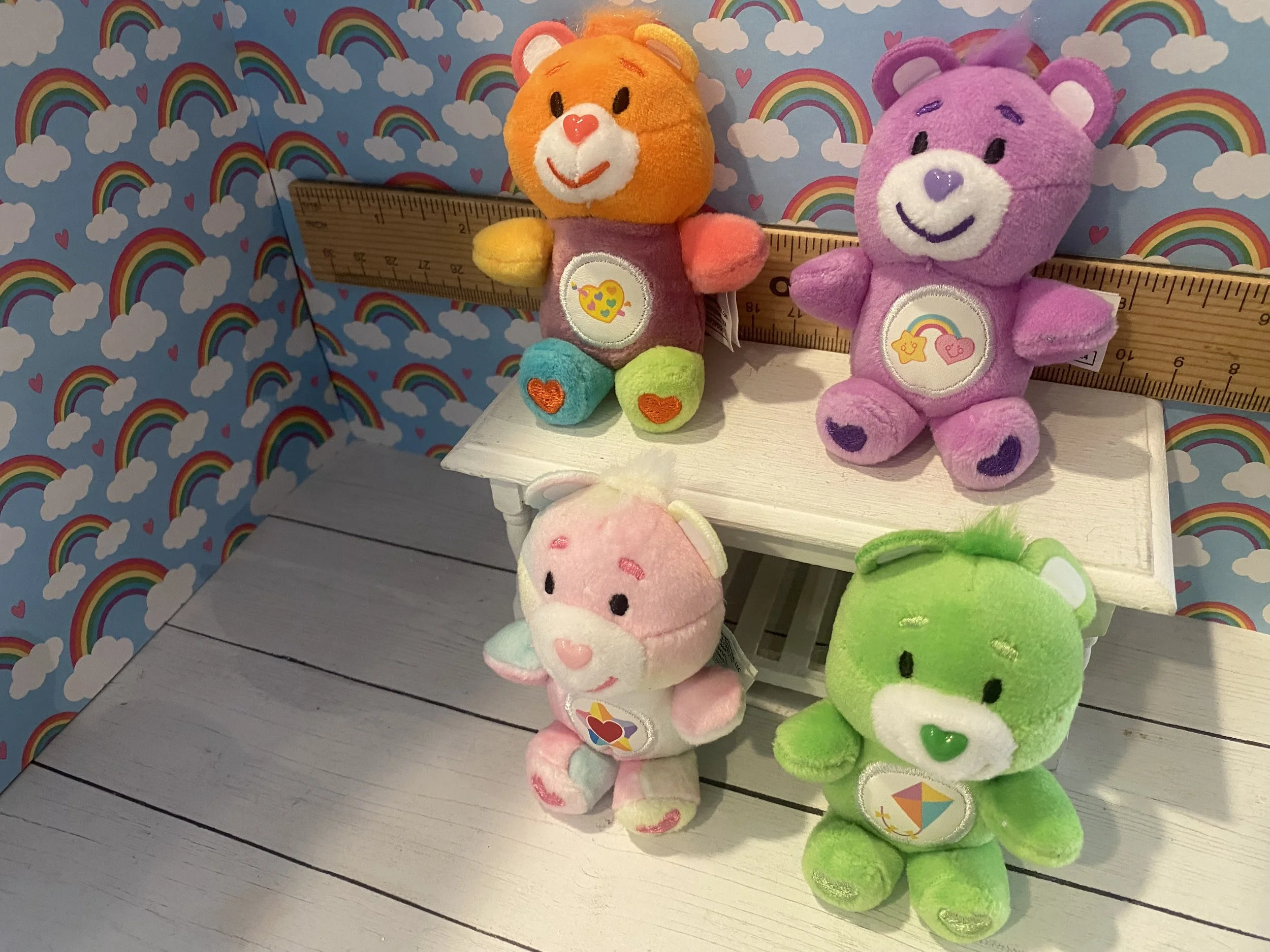 Miniature 1:6 Plush Care Bears, 1:12