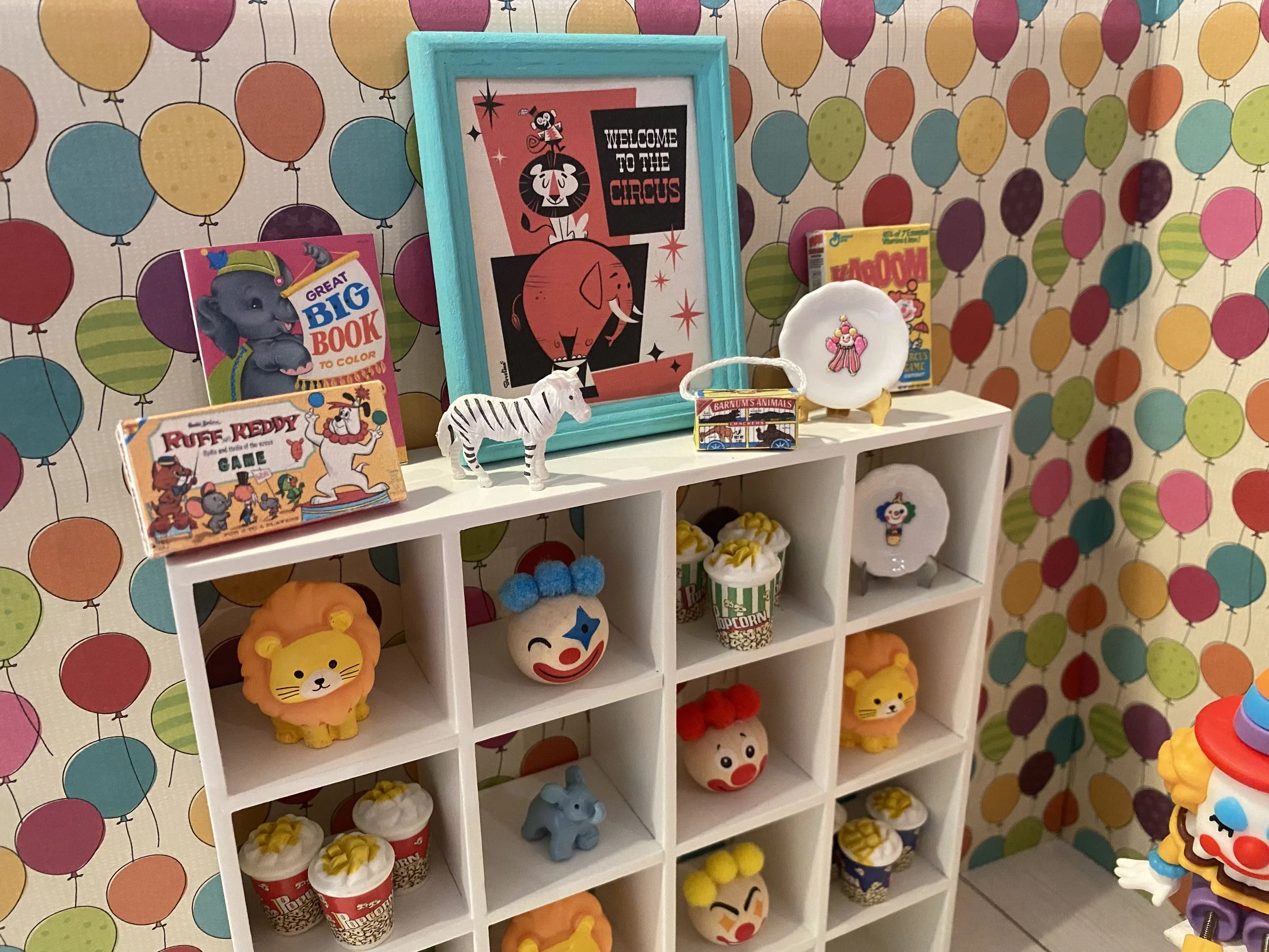 Miniature Circus, Dollhouse Carnival Items, 1:12