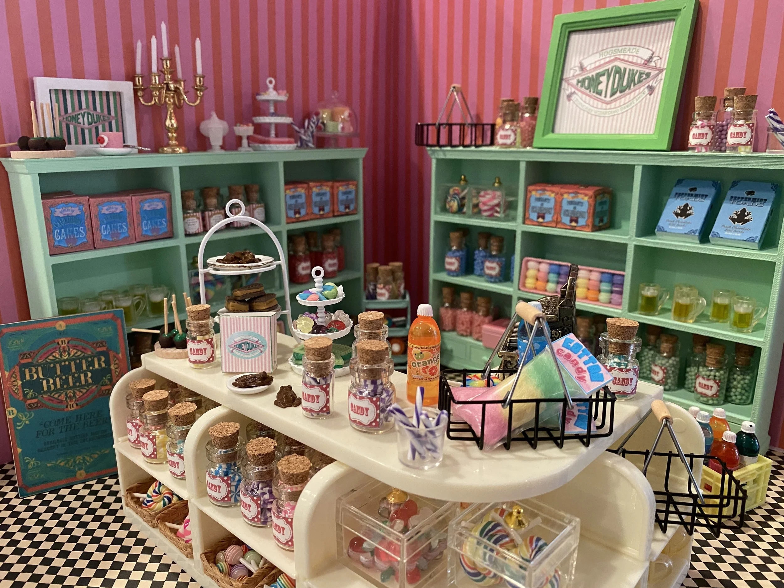 Miniature Magical Candy Shop, Dollhouse Enchanted Sweets, 1:12