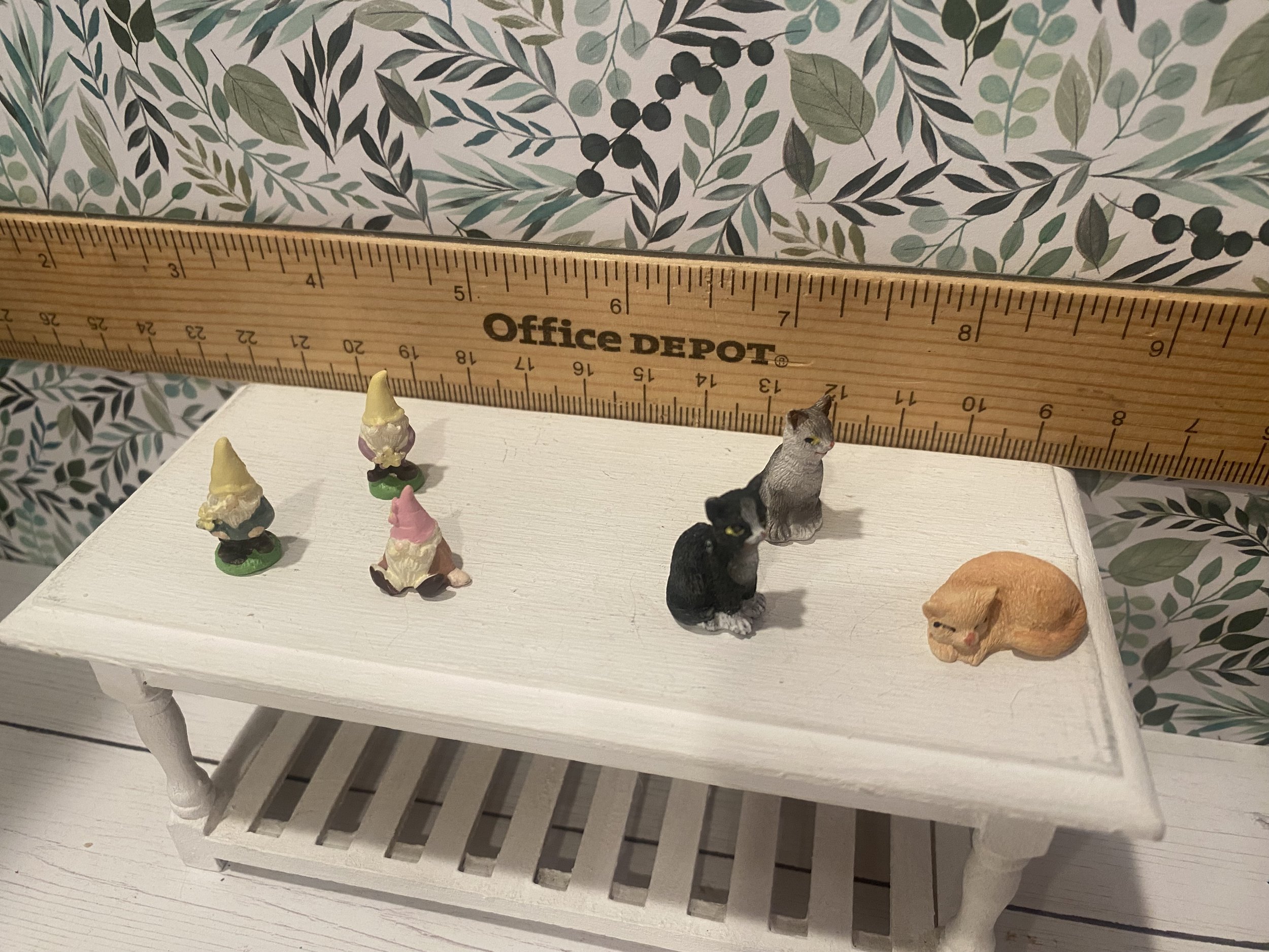 Miniature Gnomes, Cat Figures, 1:12