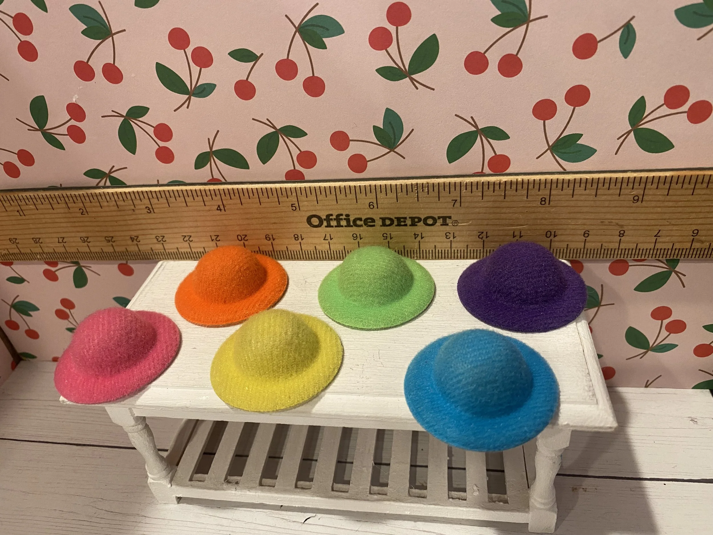 Minature Rainbow Hat Collection, 1:12