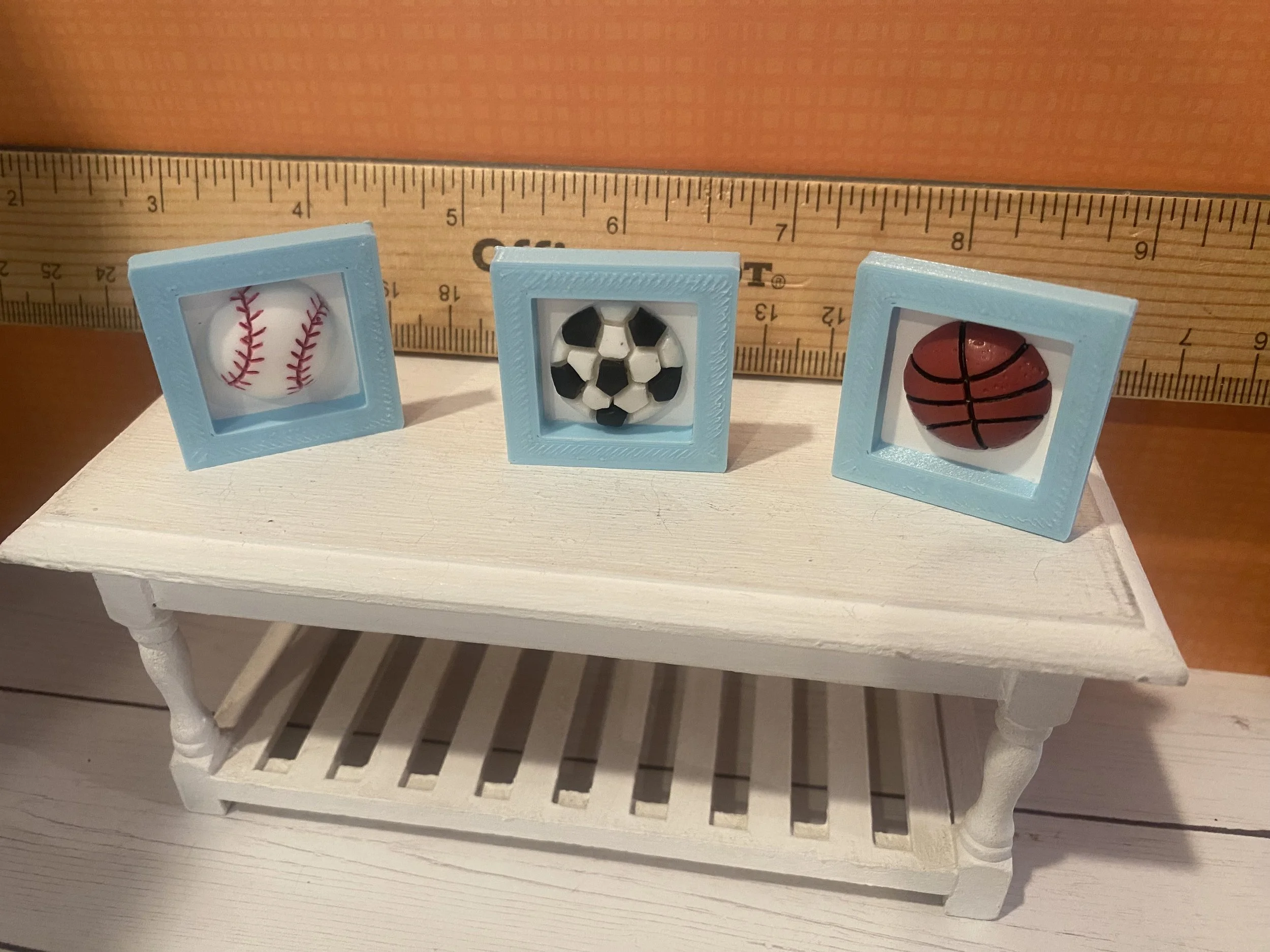 Miniature Sports Art and Signs, 1:12
