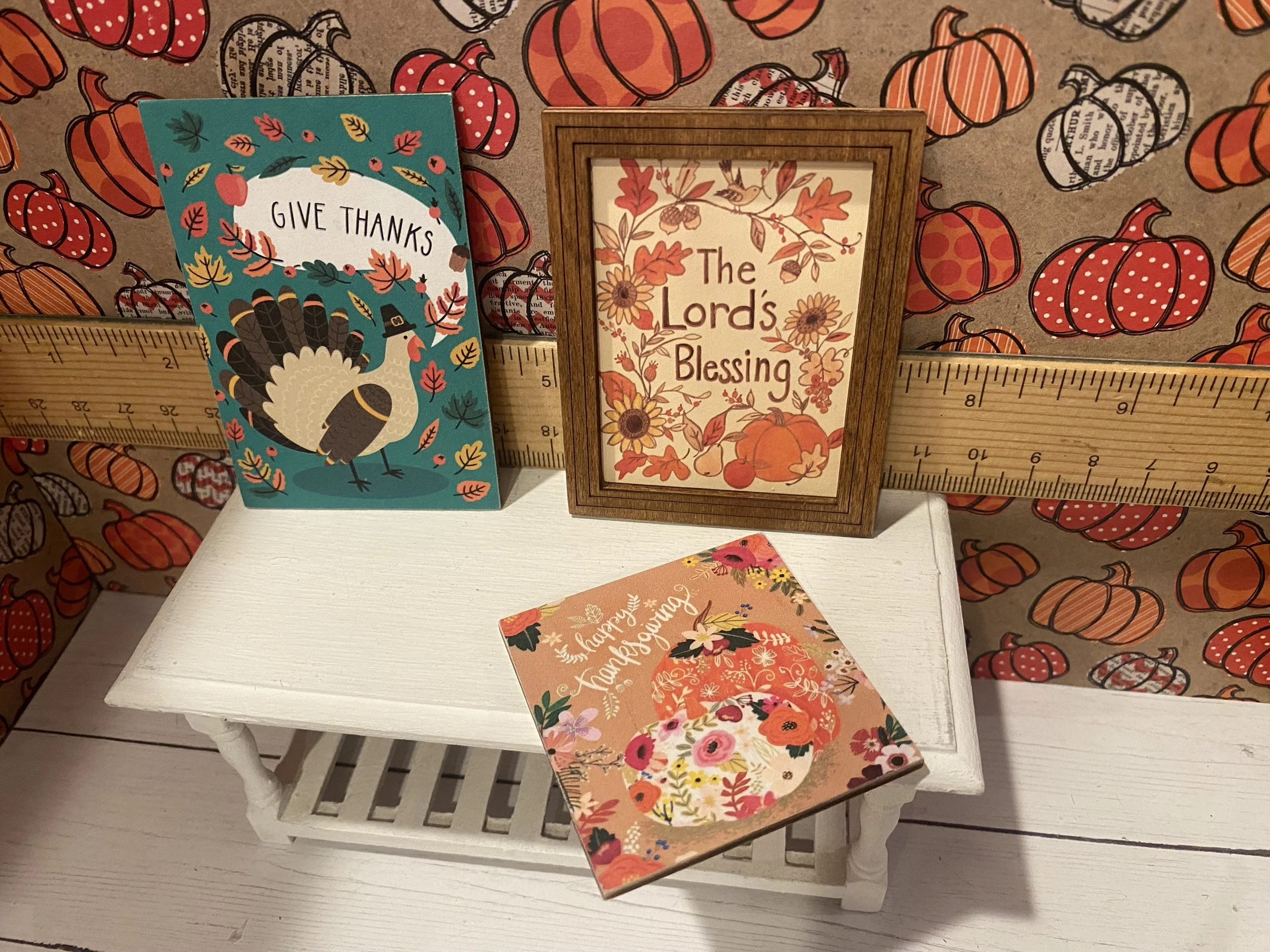 Miniature Thanksgiving Art & Signs, 1:12