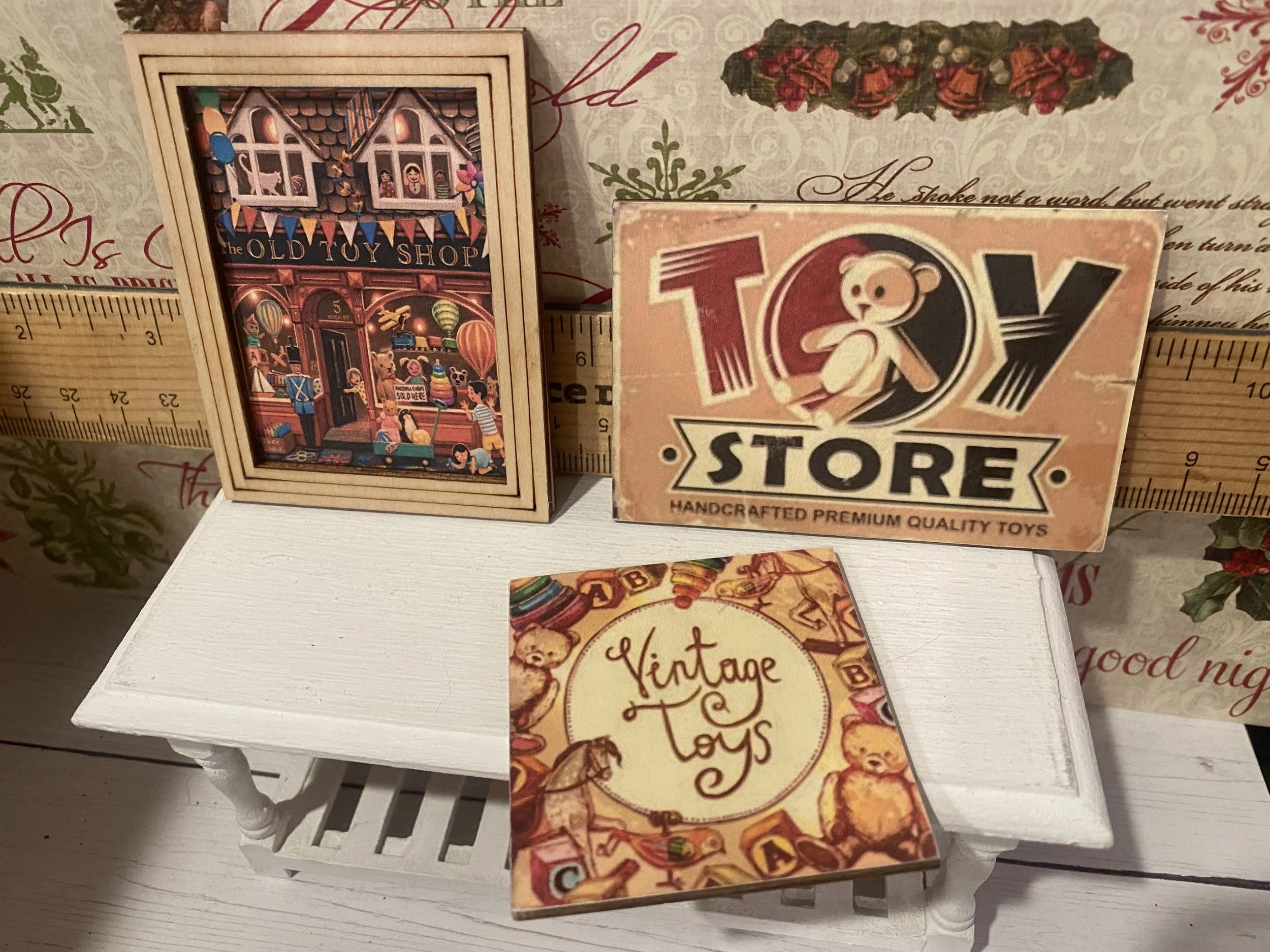 Miniature Dollhouse Signs and Art, 1:12