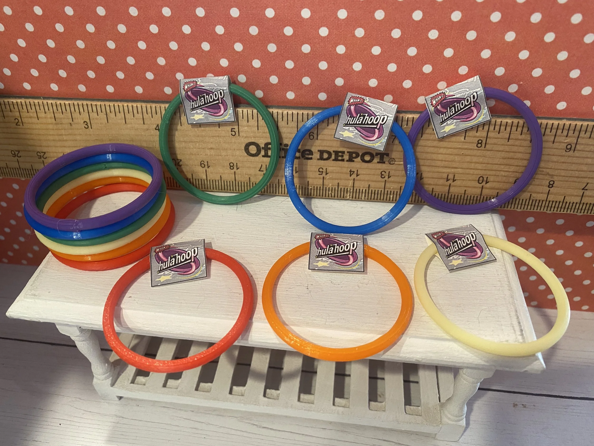 Miniature Hula Hoops, 1:12