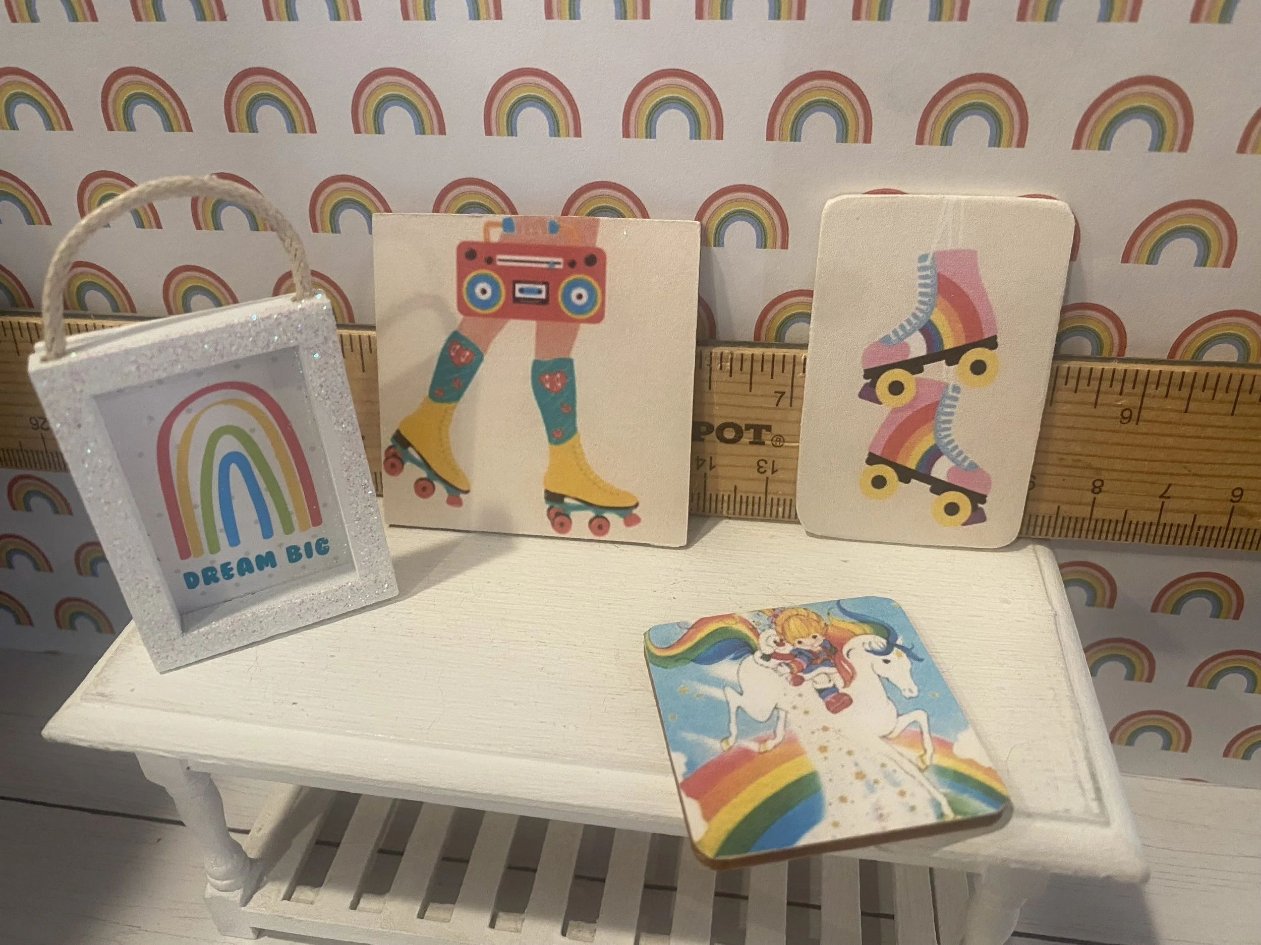 Miniature Rainbow Signs and Art, 1:12