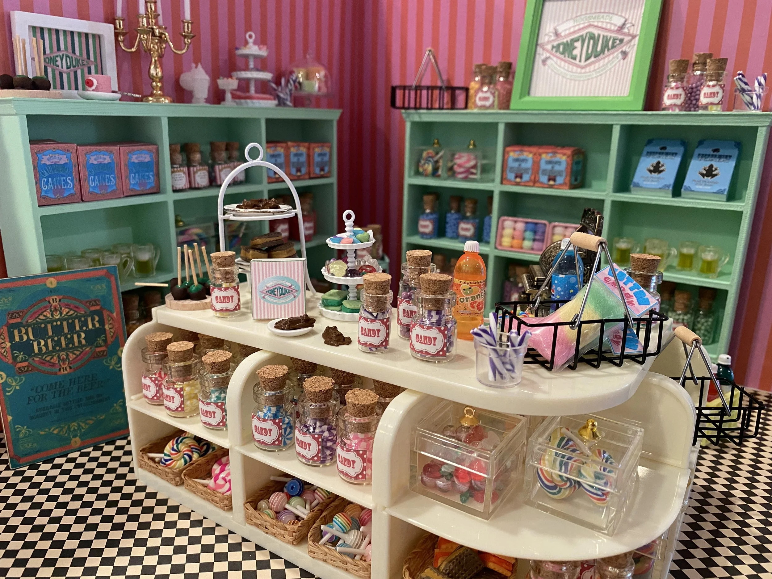 Miniature Magical Candy Shop, Dollhouse Enchanted Sweets, 1:12