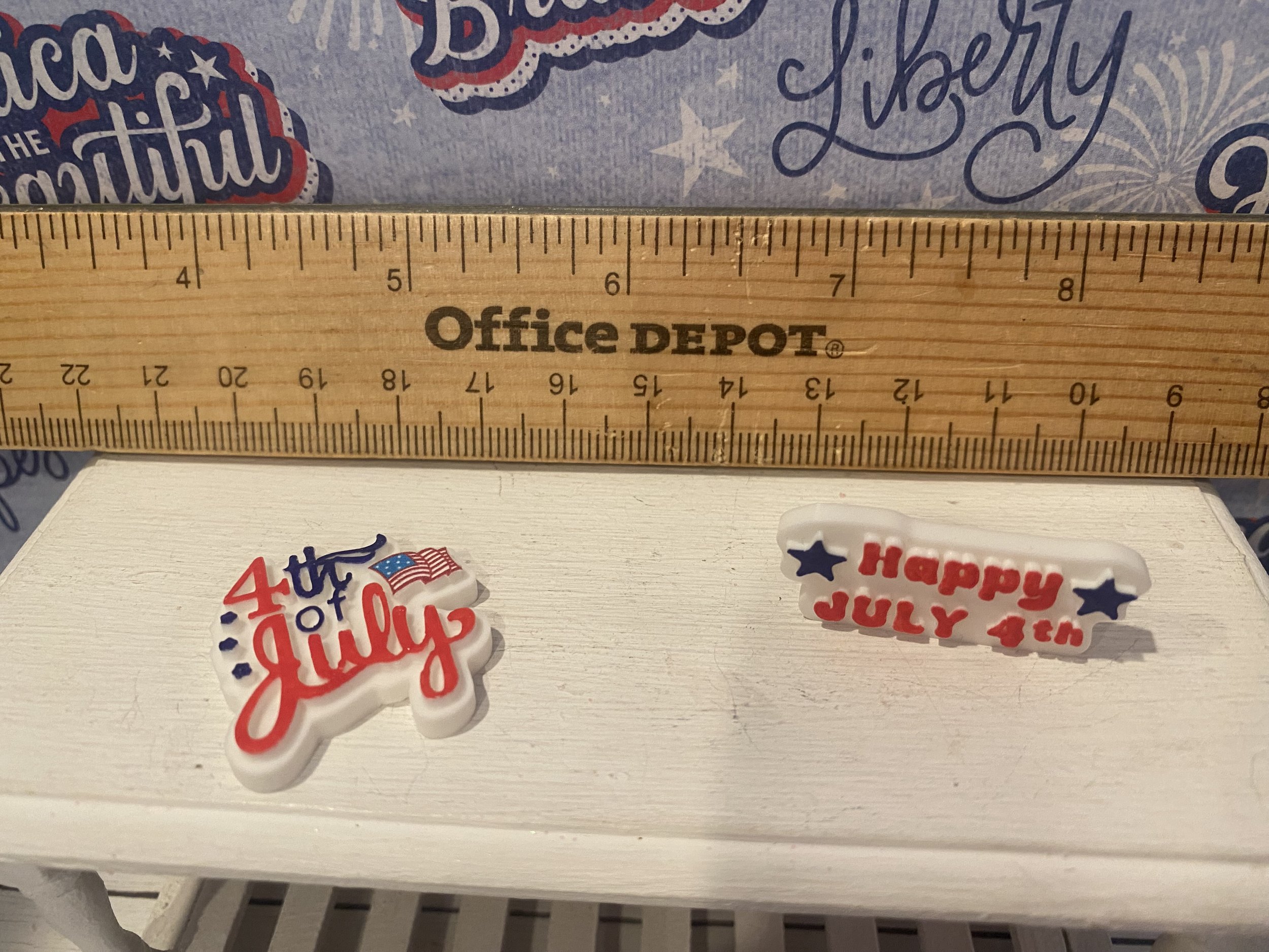 Miniature Fourth of July Word Art, 1:12