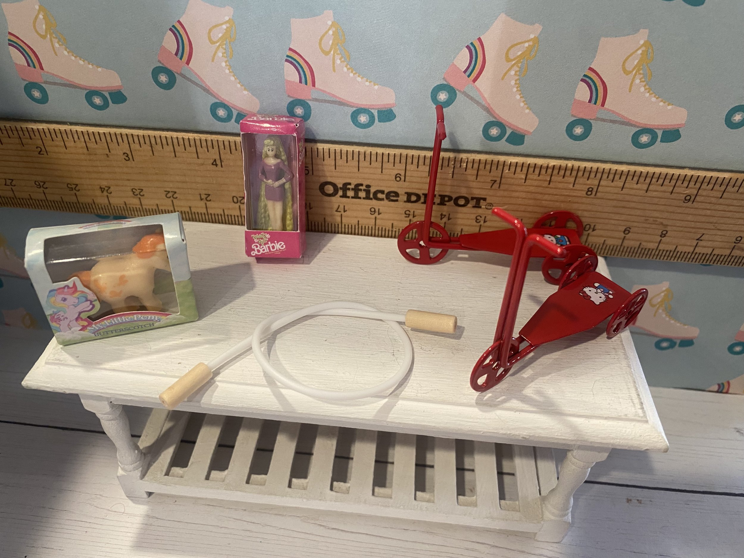 Miniature Jump Rope, Scooter, Barbie, 1:12