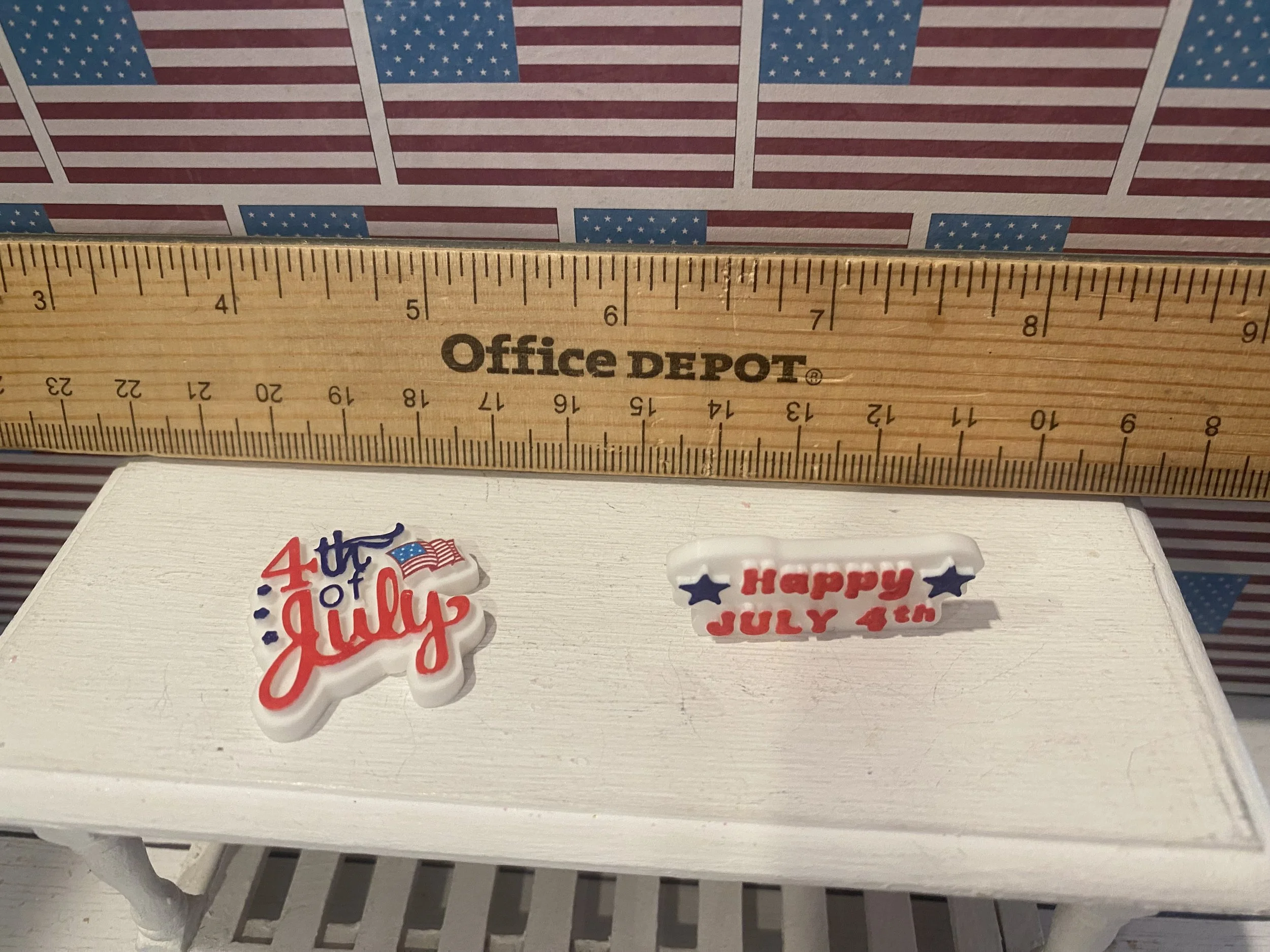 Miniature Fourth of July Word Art, 1:12