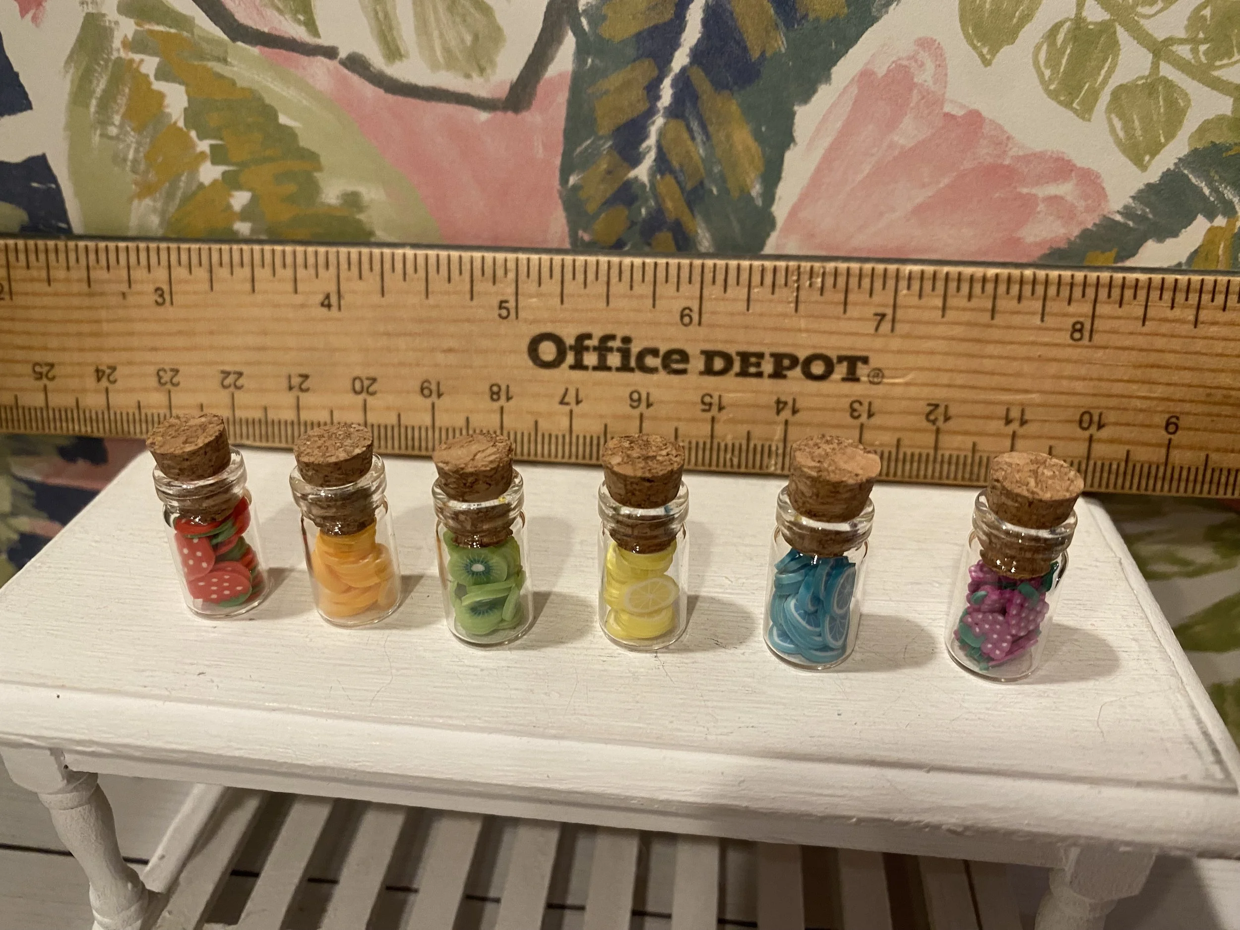 Miniature Jars of Fruit, 1:12