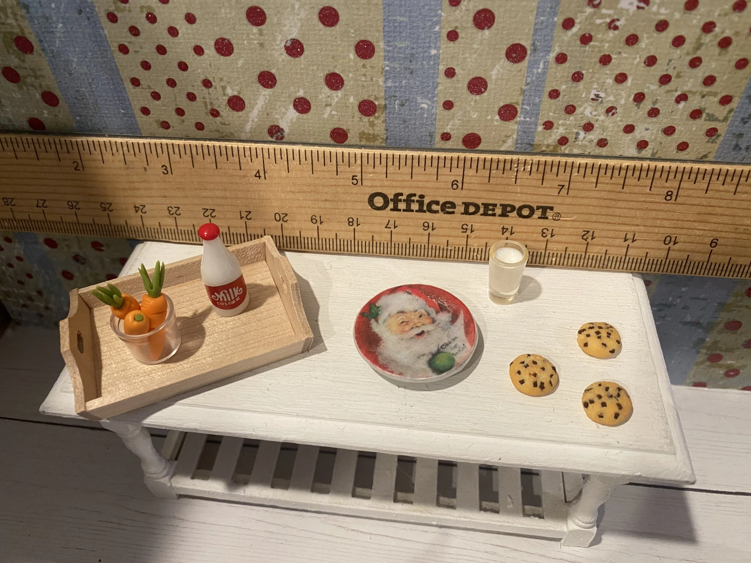 Miniature Santa Cookie Set, 1:12