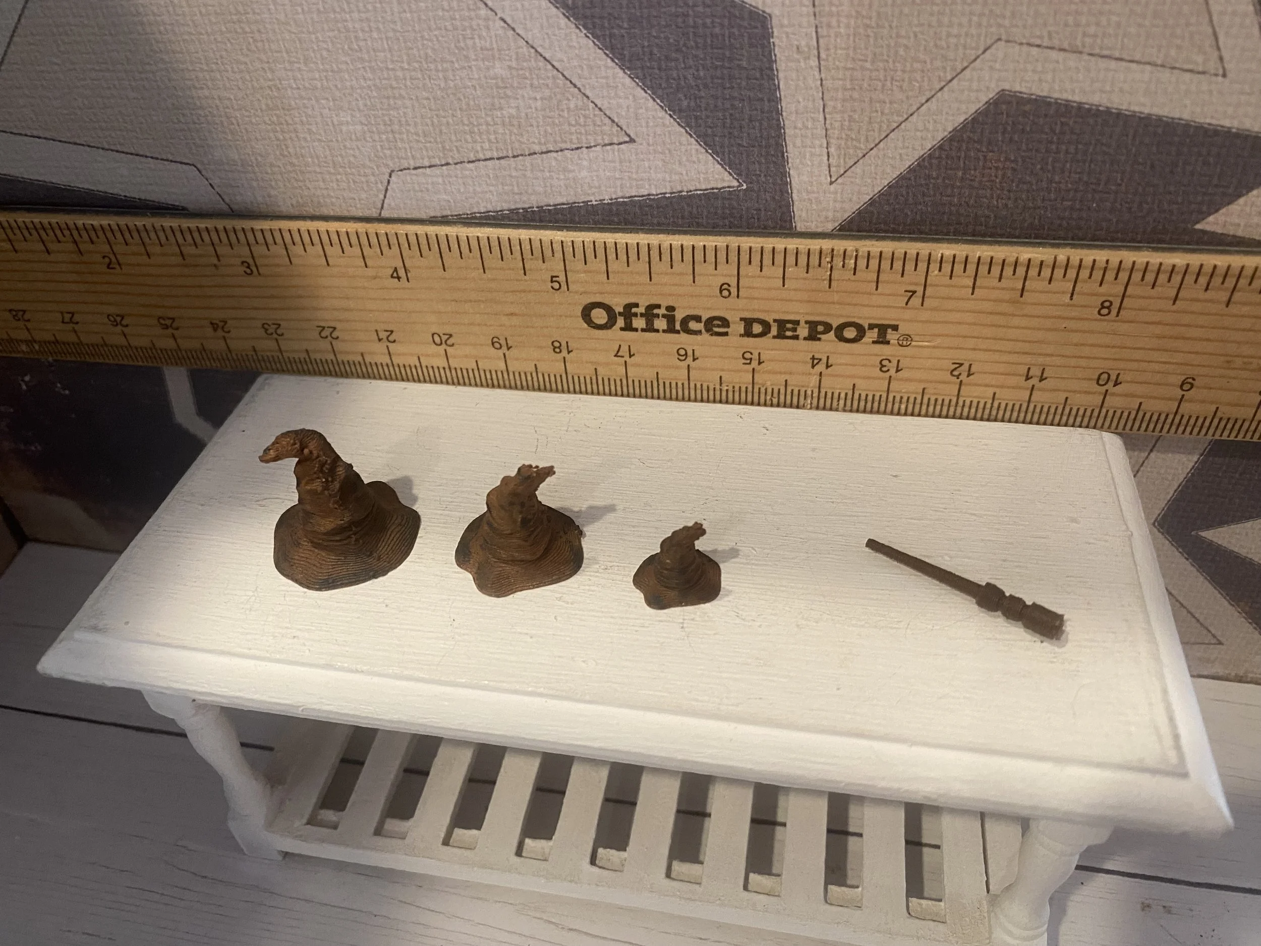 Miniature Sorting Hats, Wand, 1:12