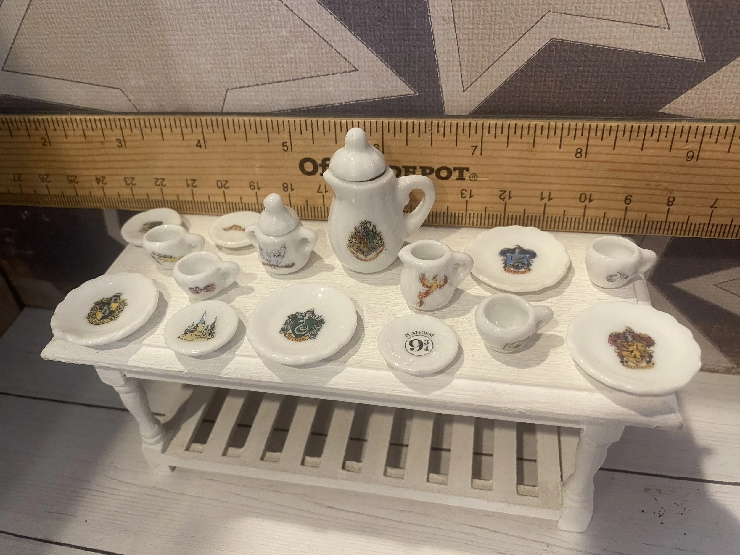 Miniature Harry Potter Tea Set, 1:12